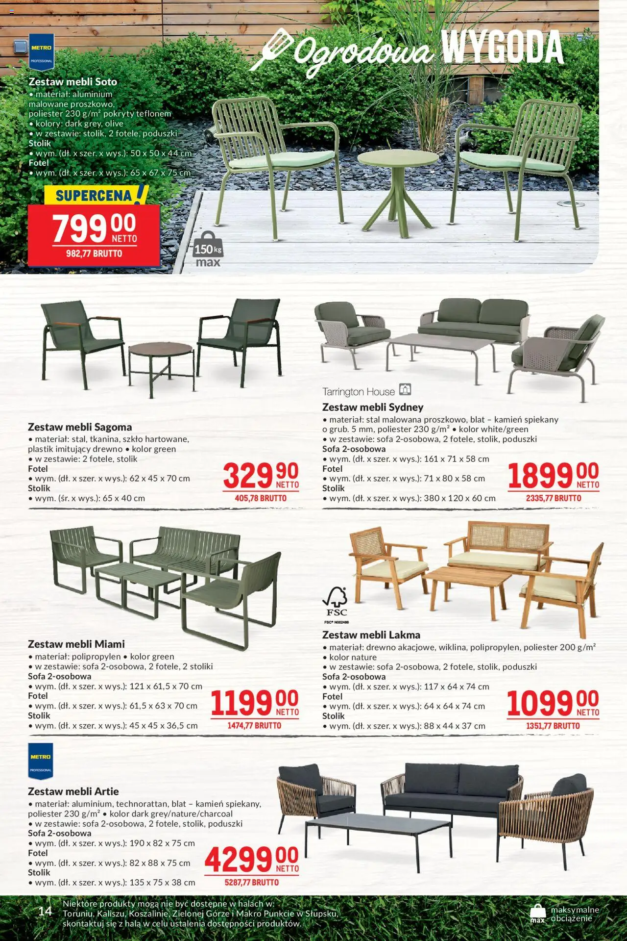 Makro Gazetka - Smakuj chwile z pysznym grillem od 27.05.2025 | Strona: 14 | Produkty: Sofa, Fotel
