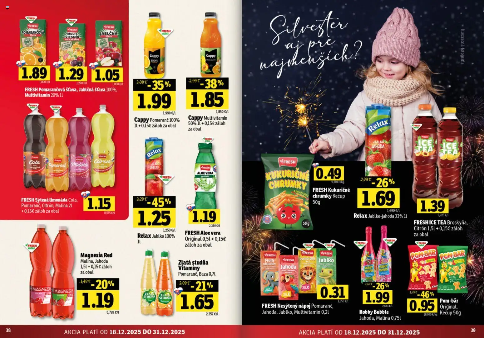 Nové Fresh akcie – leták je platný od 18.12.2025 | Strana: 18 | Produkty: Magnesia, Kečup, Cola