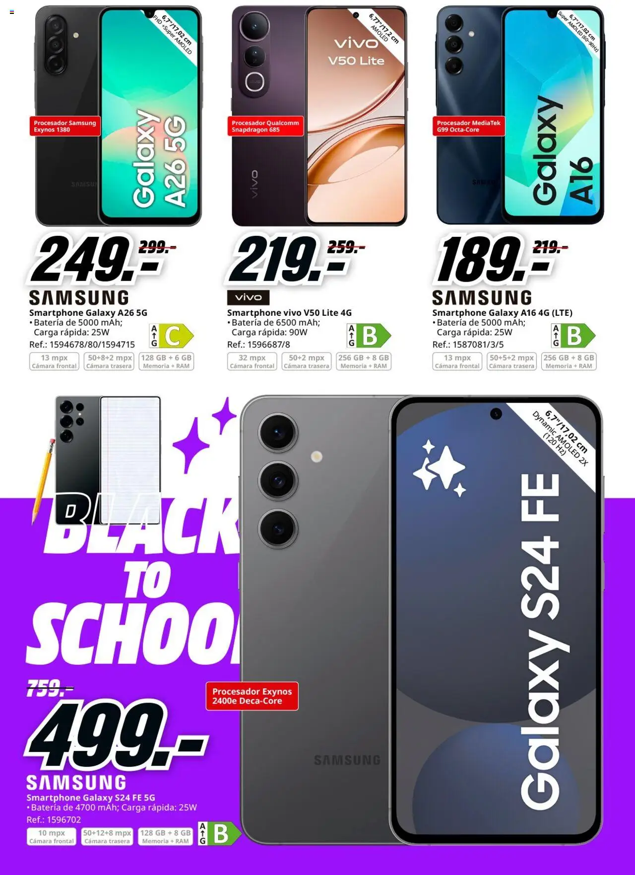 Media Markt folleto │ válido desde el 14.08.2025 | Página: 7 | Productos: Smartphone, Cámara, Batería
