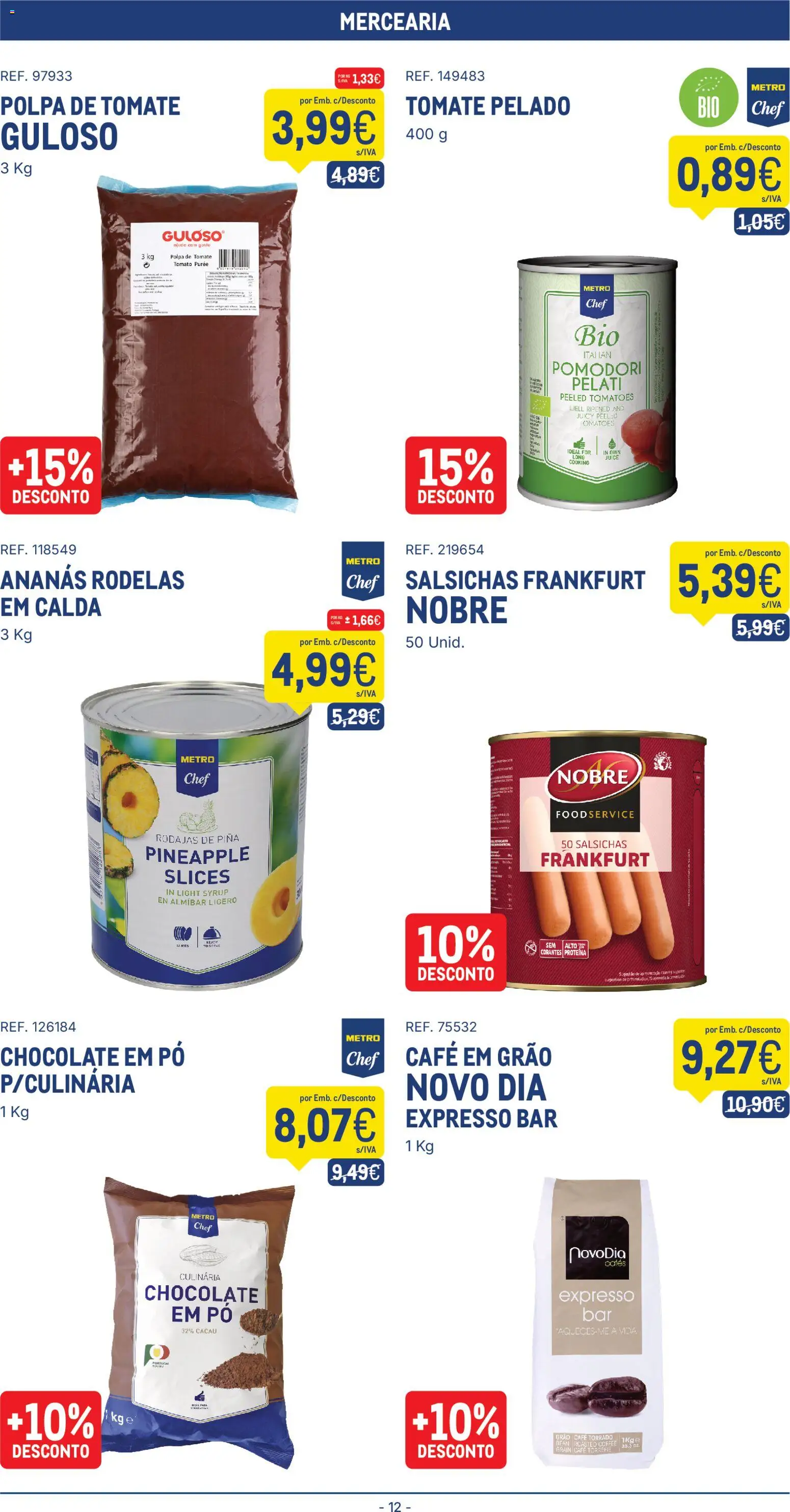 Makro folheto │ válido de 07.04.2026 | Página: 12 | Produtos: Pó, Café, Chocolate, Tomate