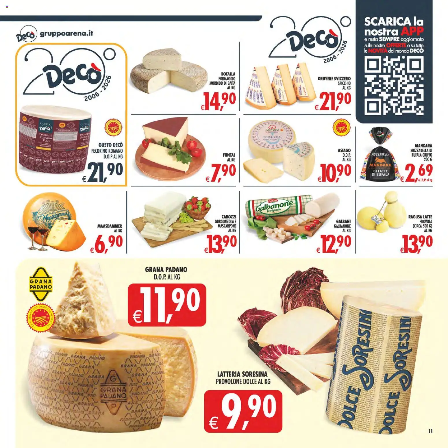 Volantino Decò del 17.04.2026 | Pagina: 14 | Prodotti: Provolone, Formaggio, Provola, Mascarpone