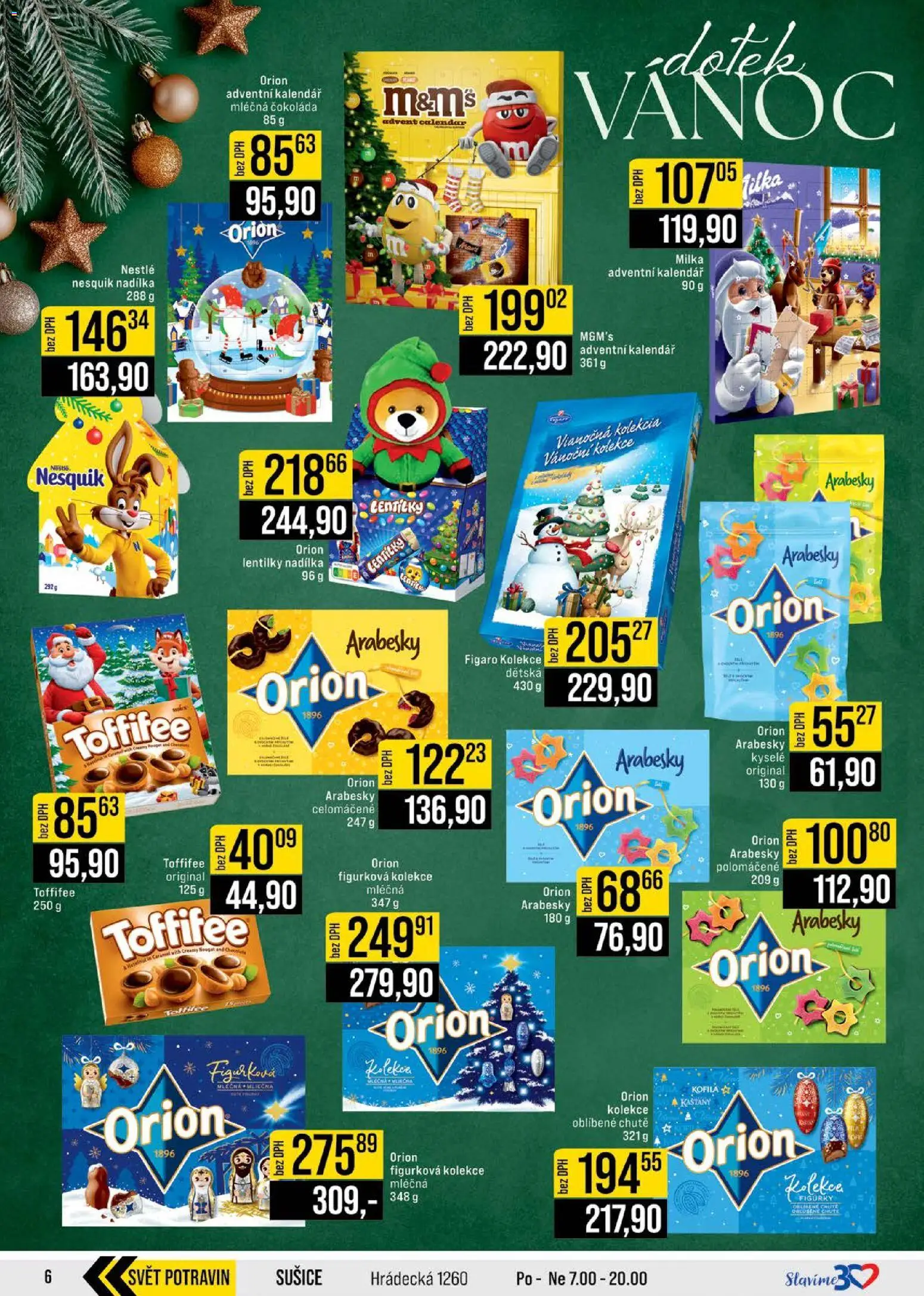 Jip leták - Cash & Carry od 12.11.2025 | Strana: 6 | Produkty: Milka, Toffifee, Kalendář, Sušiče