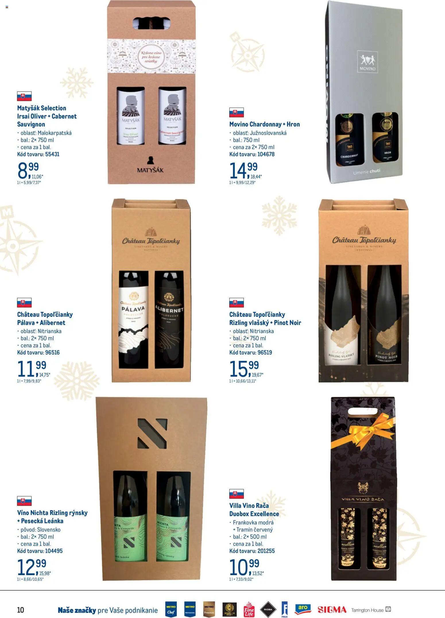 Nové Metro akcie – leták je platný od 19.11.2025 | Strana: 10 | Produkty: Víno