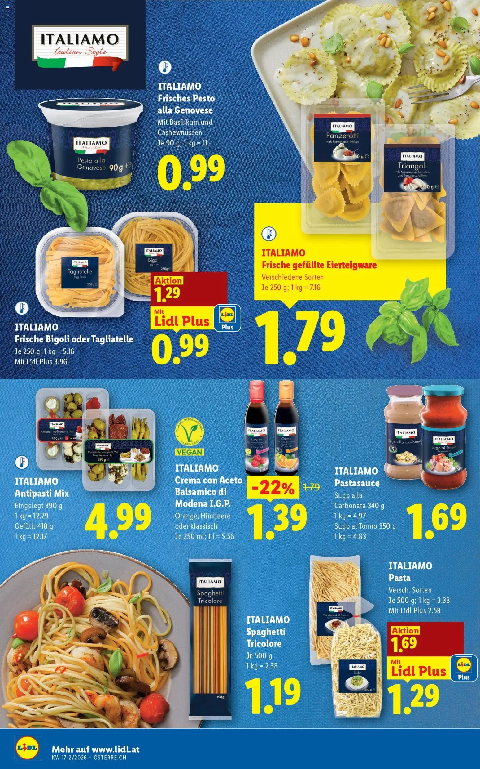 Lidl - Flugblatt gültig ab 23.04.2026 | Seite: 16 | Produkte: Pasta, Himbeere, Hajdina liszt, Öl