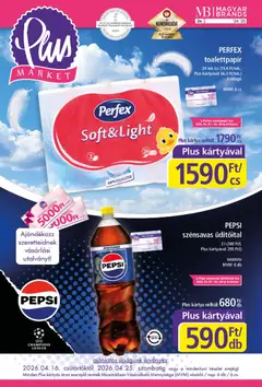 Plus Market akciós újság - amely érvényes a következő dátumtól: 16.04.2026