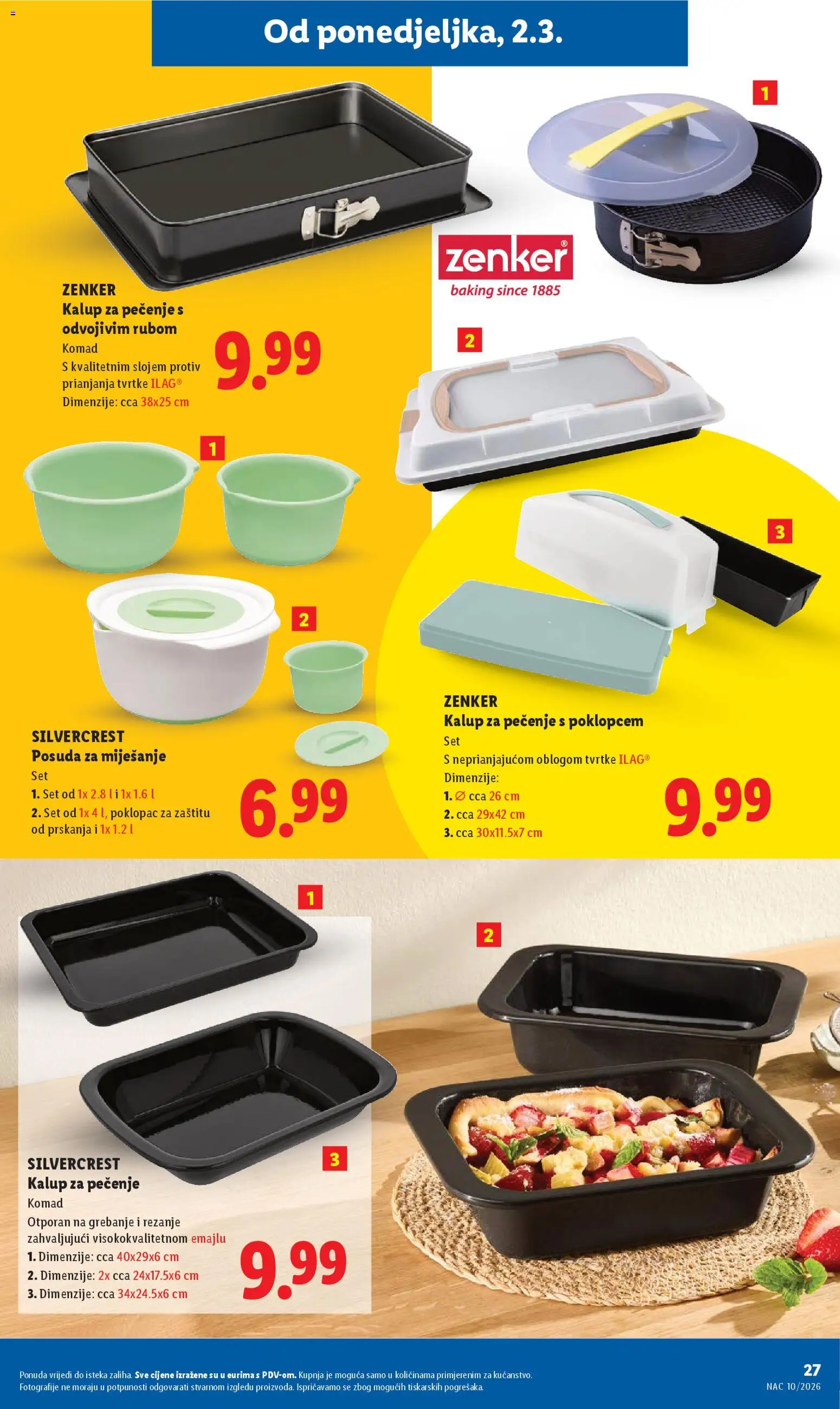 Lidl katalog | vrijedi od 02.03.2026 | Stranica: 27 | Proizvodi: Pan