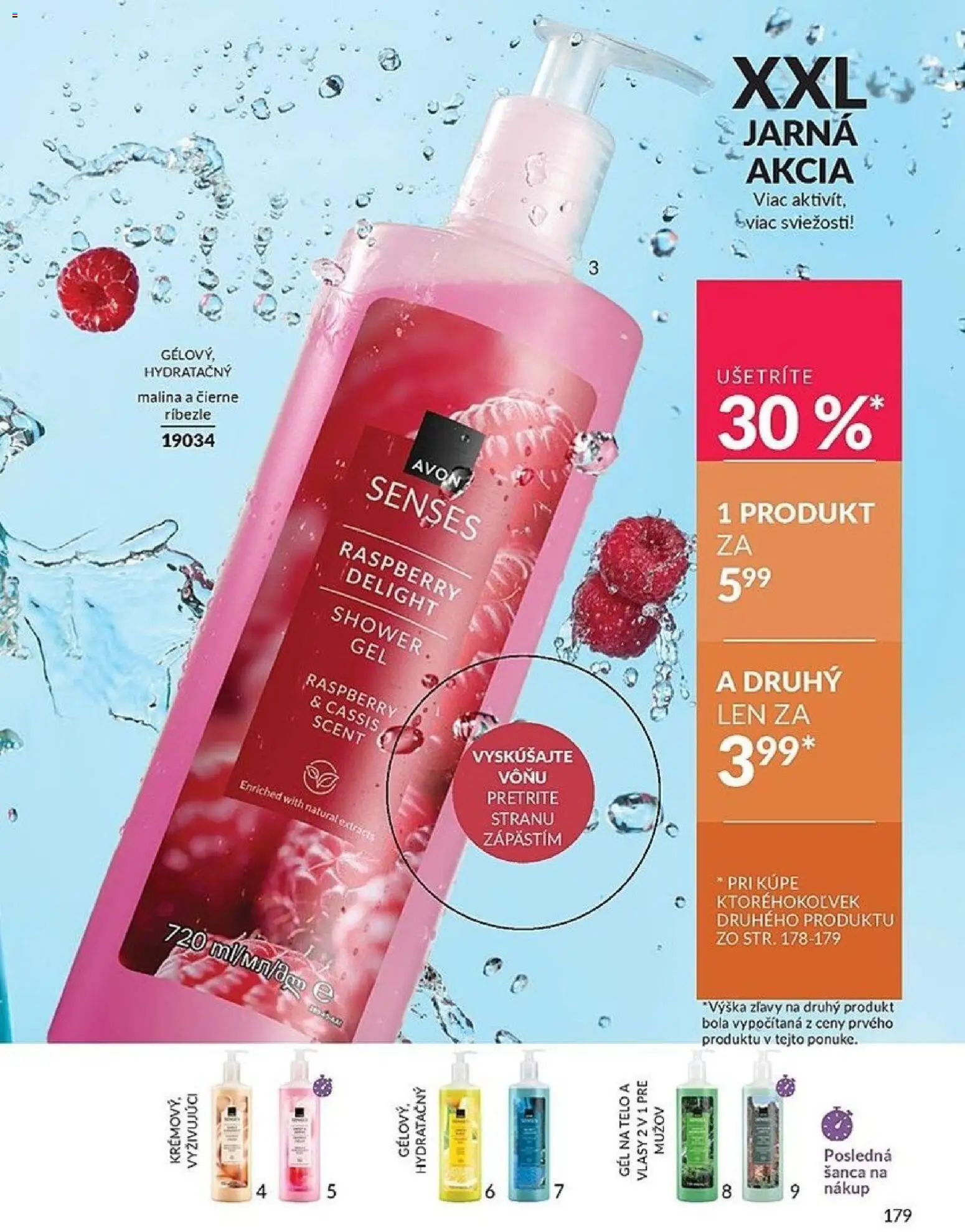 Nové Avon akcie – leták je platný od 01.04.2026 | Strana: 179 | Produkty: Ríbezle