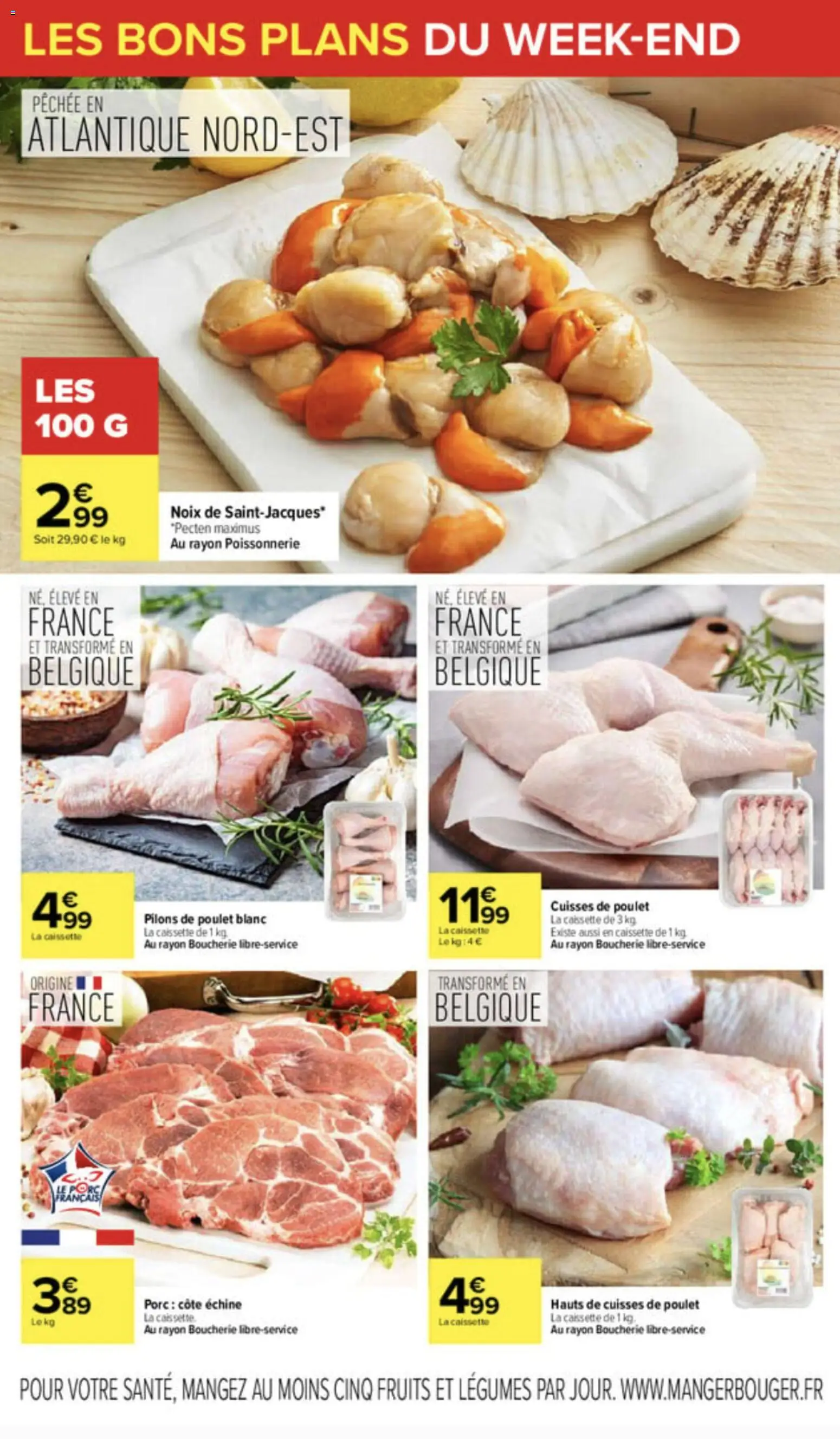 {H1} | Page: 2 | Produits: Cuisses de poulet, Poissonnerie, Porc, Noix