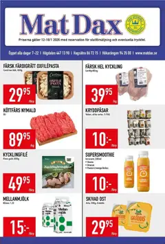Matdax - erbjudanden - Förhandsvisning av reklamblad från butik Matdax aktuell från 12.01.2026