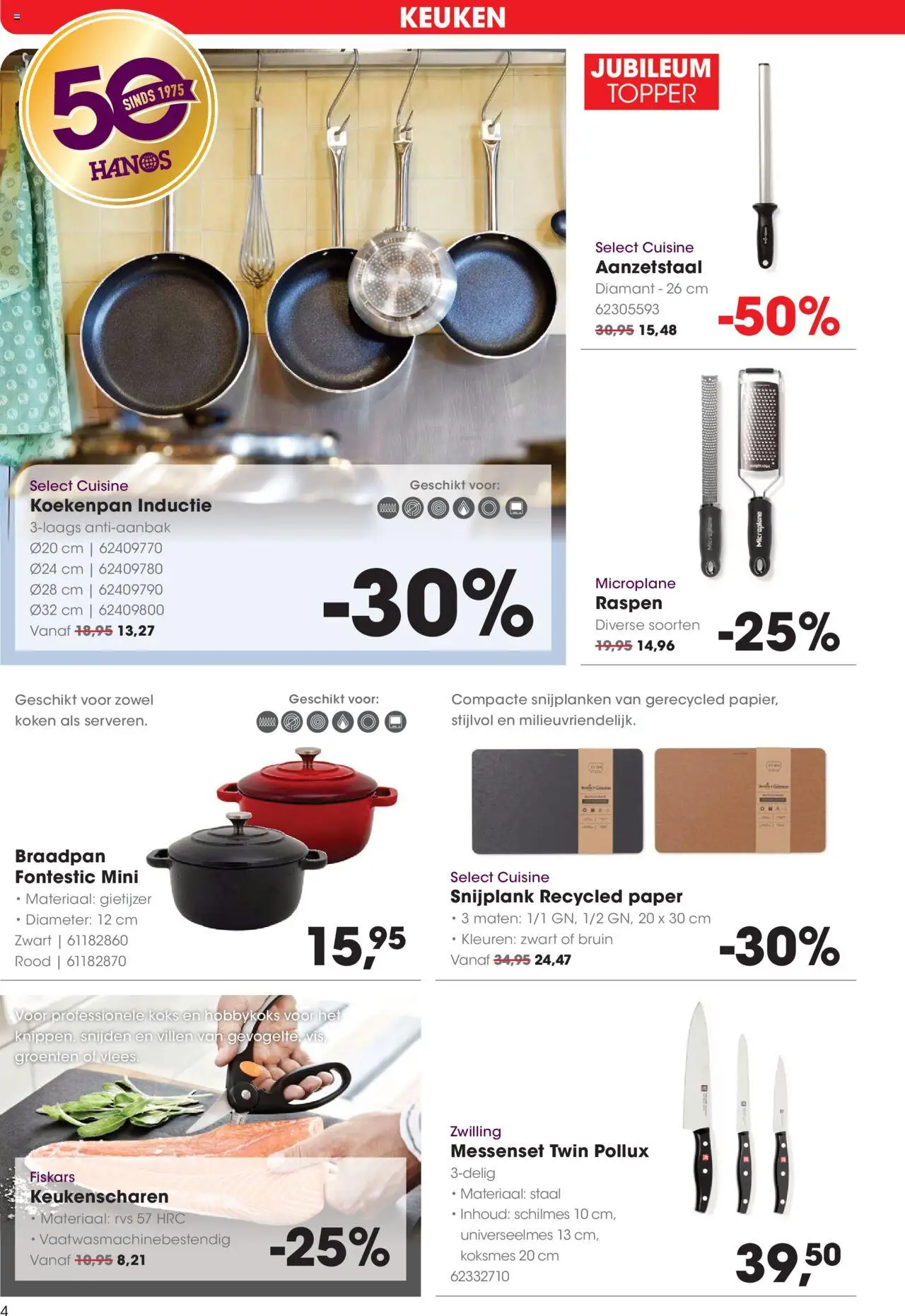  | Pagina: 4 | Producten: Diamant, Messenset, Pan, Gietijzer