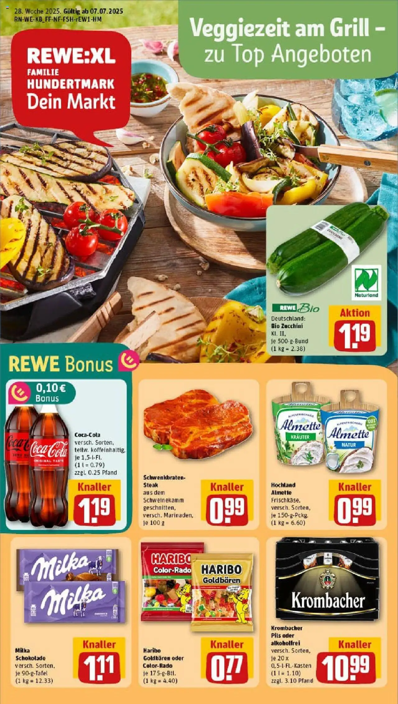 Rewe prospekt Mendig	 - gültig ab dem 06.07.2025 | Seite: 1 | Produkte: Top, Grill, Pils, Steak