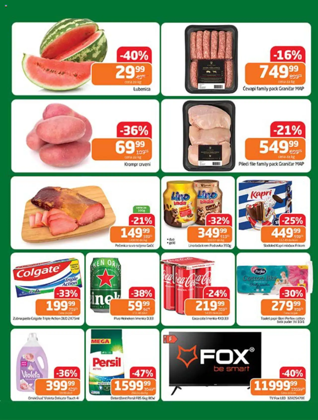 Gomex katalog - važi od 13.08.2025 | Strana: 2 | Proizvode: Colgate, Coca Cola, Toalet papir, Sladoled