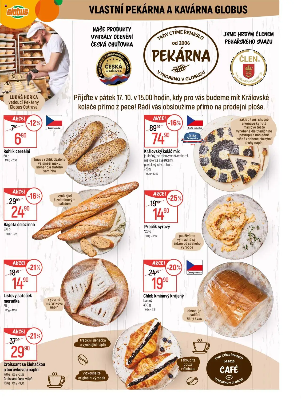 Globus leták - Ostrava od 15.10.2025 | Strana: 7 | Produkty: Sýr, Chléb, Šlehačka, Pekárna