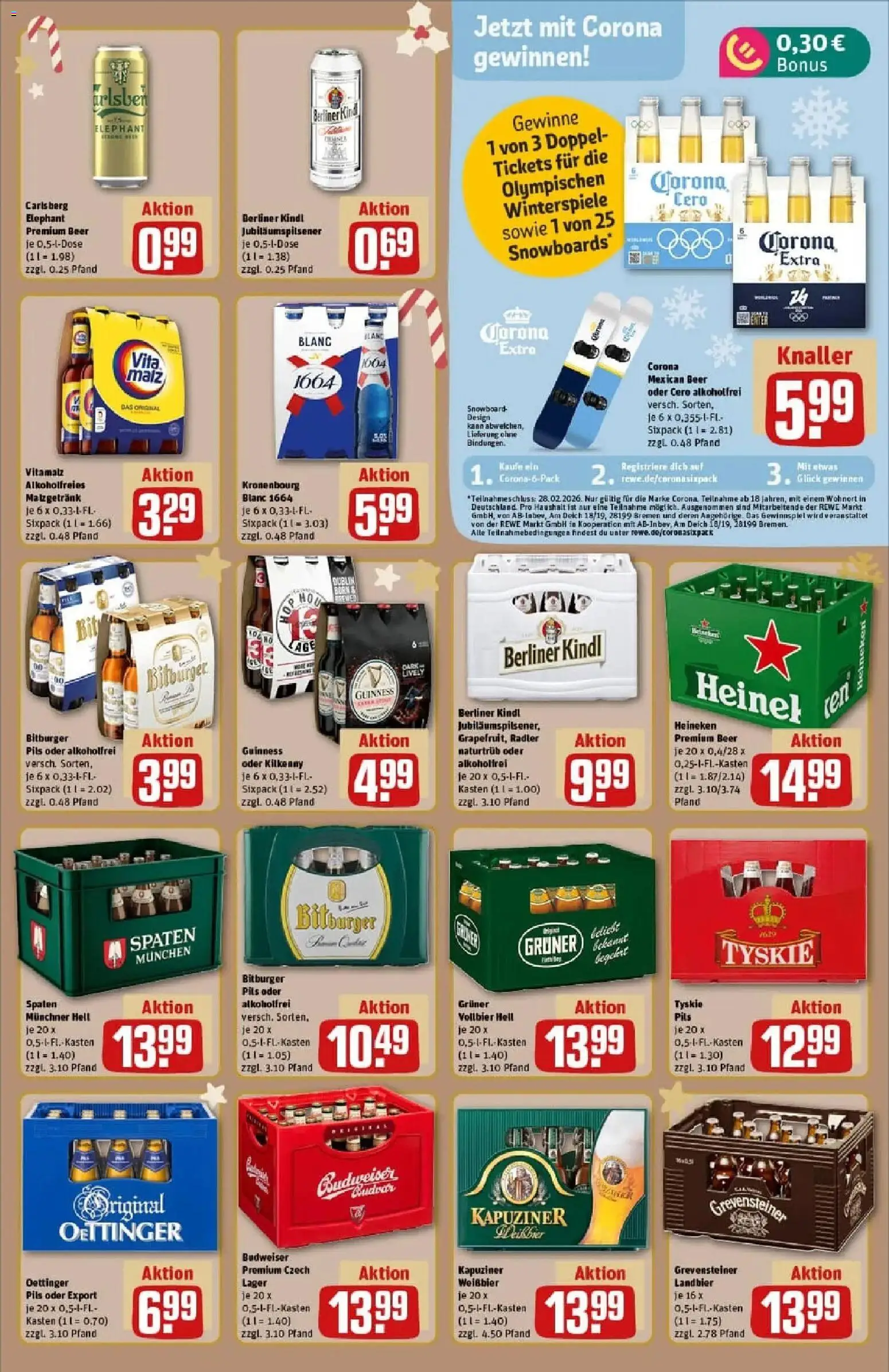 Rewe prospekt Brandenburg An Der Havel	 – gültig ab 23.11.2025 | Seite: 25 | Produkte: Bitburger, Bier, Oettinger, Heineken