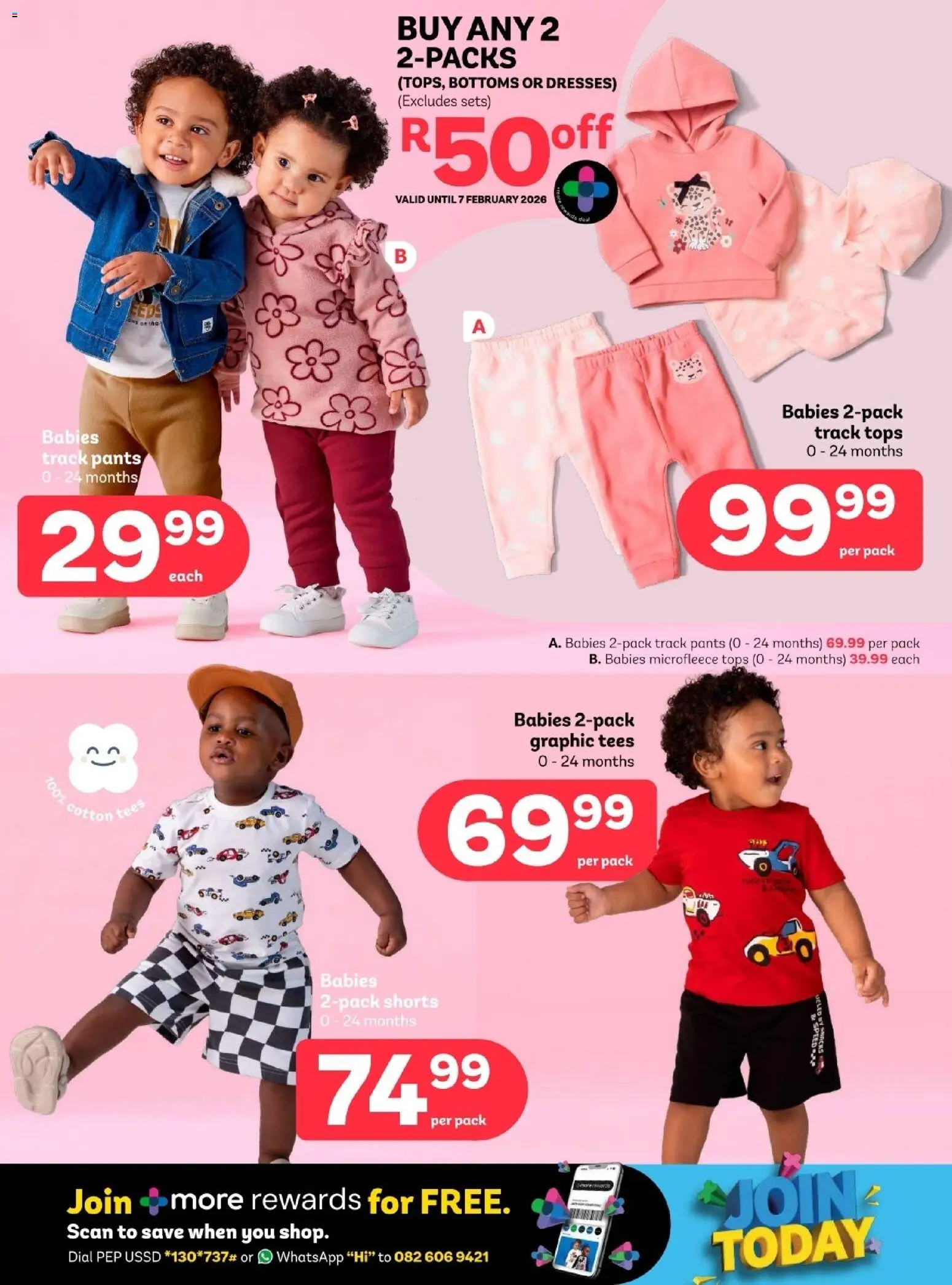 New PEP Stores catalogue – valid from 28.01.2026 | Page: 2 | Products: Pants, Shorts, Bottoms