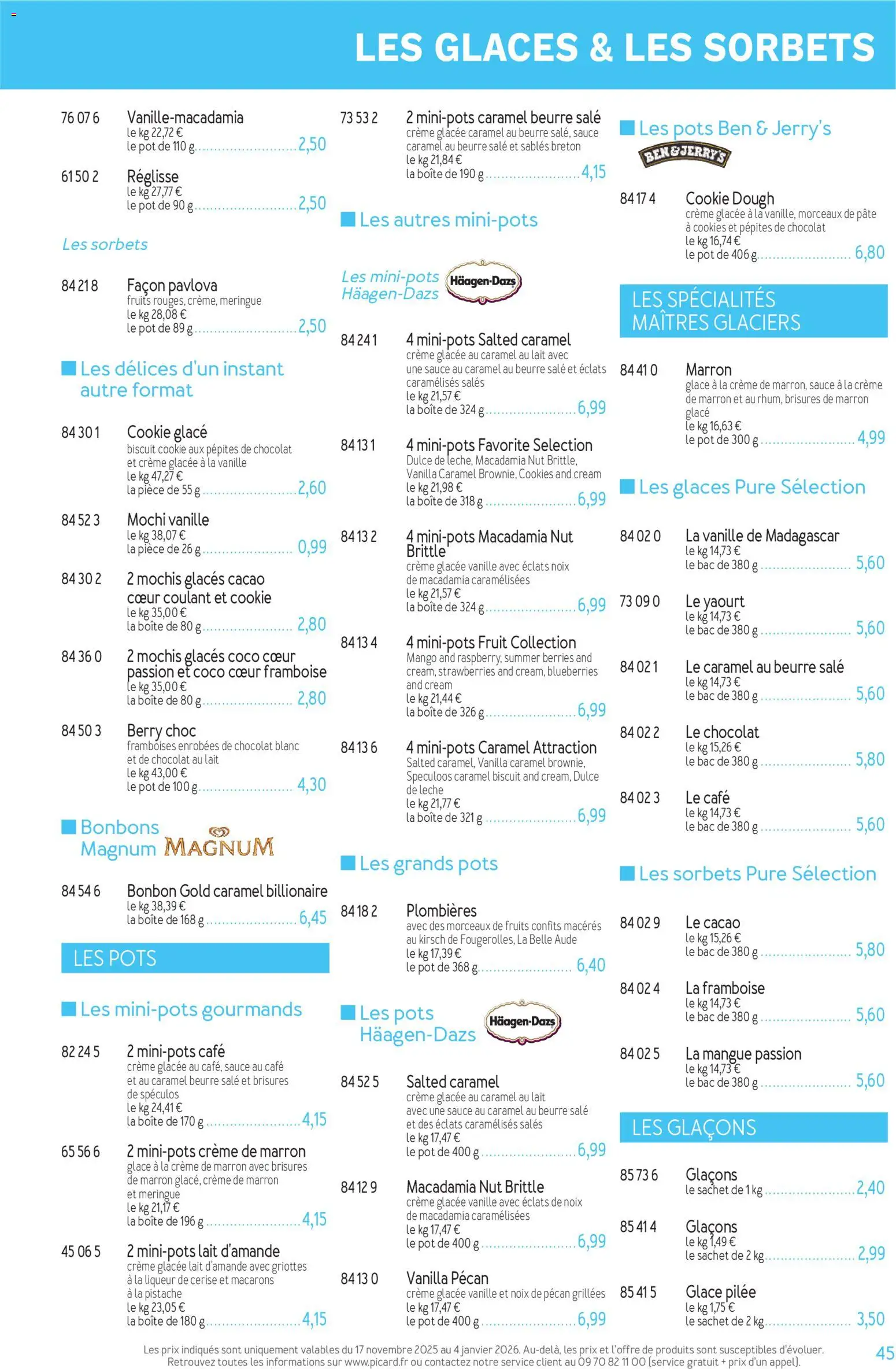 {H1} | Page: 45 | Produits: Framboise, Liqueur, Macarons, Yaourt