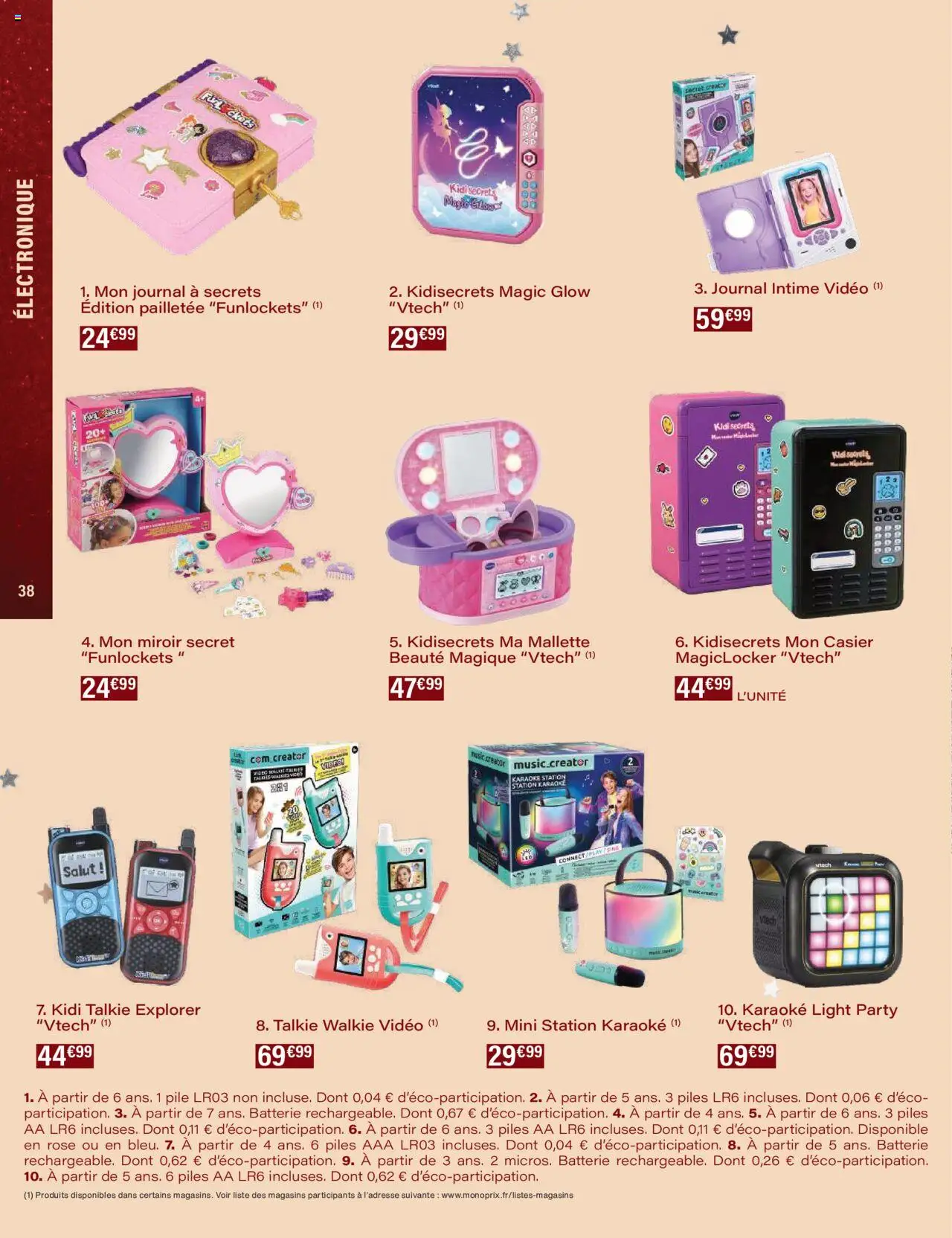 {H1} | Page: 38 | Produits: Vidéo, Batterie, Miroir, Piles