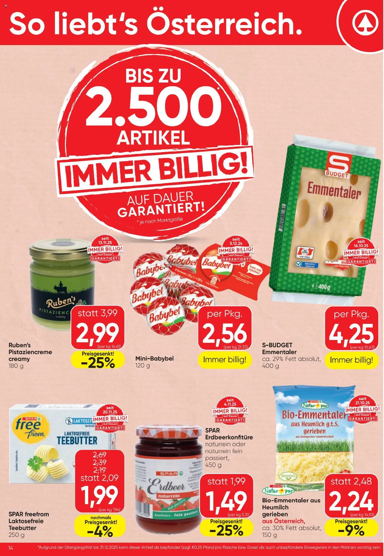 Spar Flugblatt gültig ab 11.12.2025 | Seite: 14