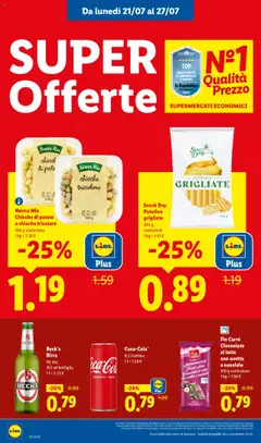 Volantino Lidl del 21.07.2025 | Pagina: 12 | Prodotti: Patatine, Latte, Top, Computer