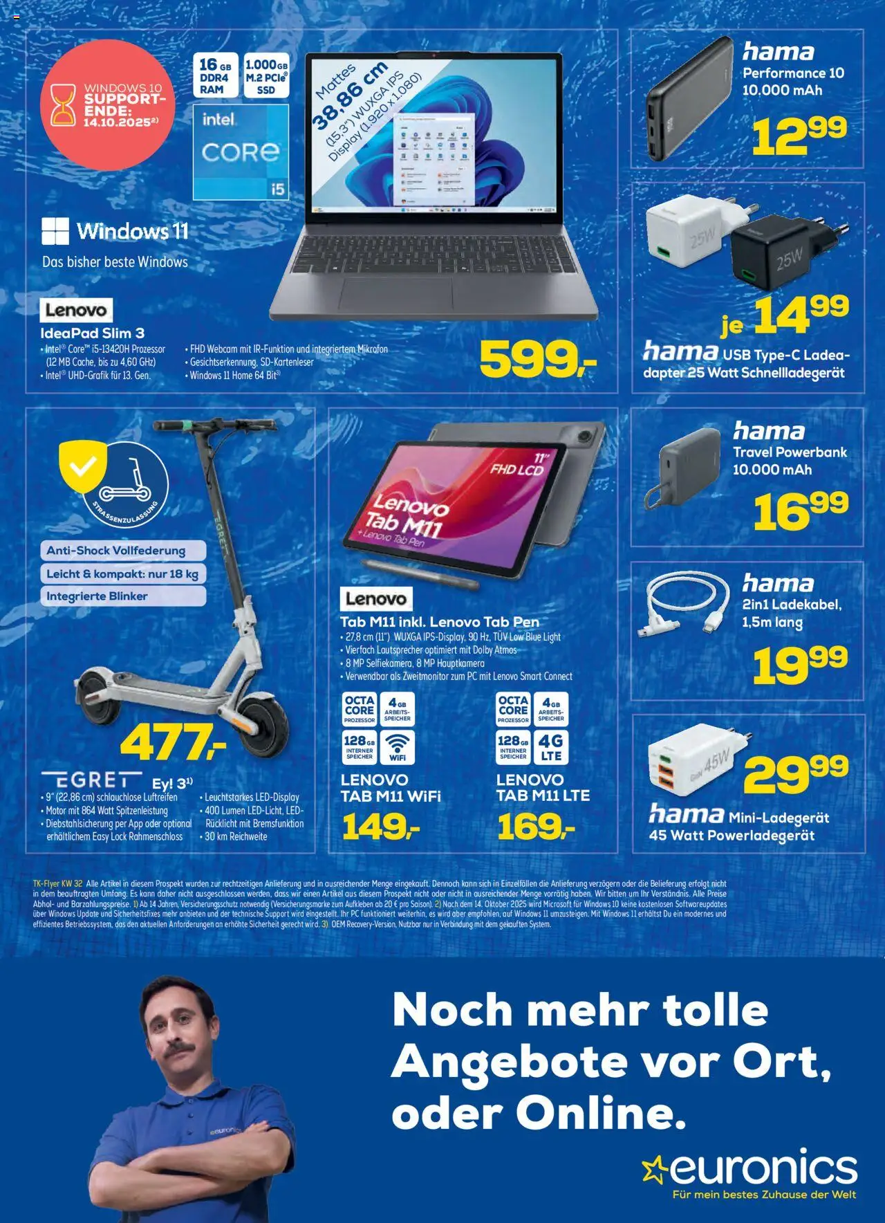 Euronics  Prospekt Smarte Technik - gültig ab dem 06.08.2025 | Seite: 12 | Produkte: Mikrofon, Lautsprecher, USB, Powerbank