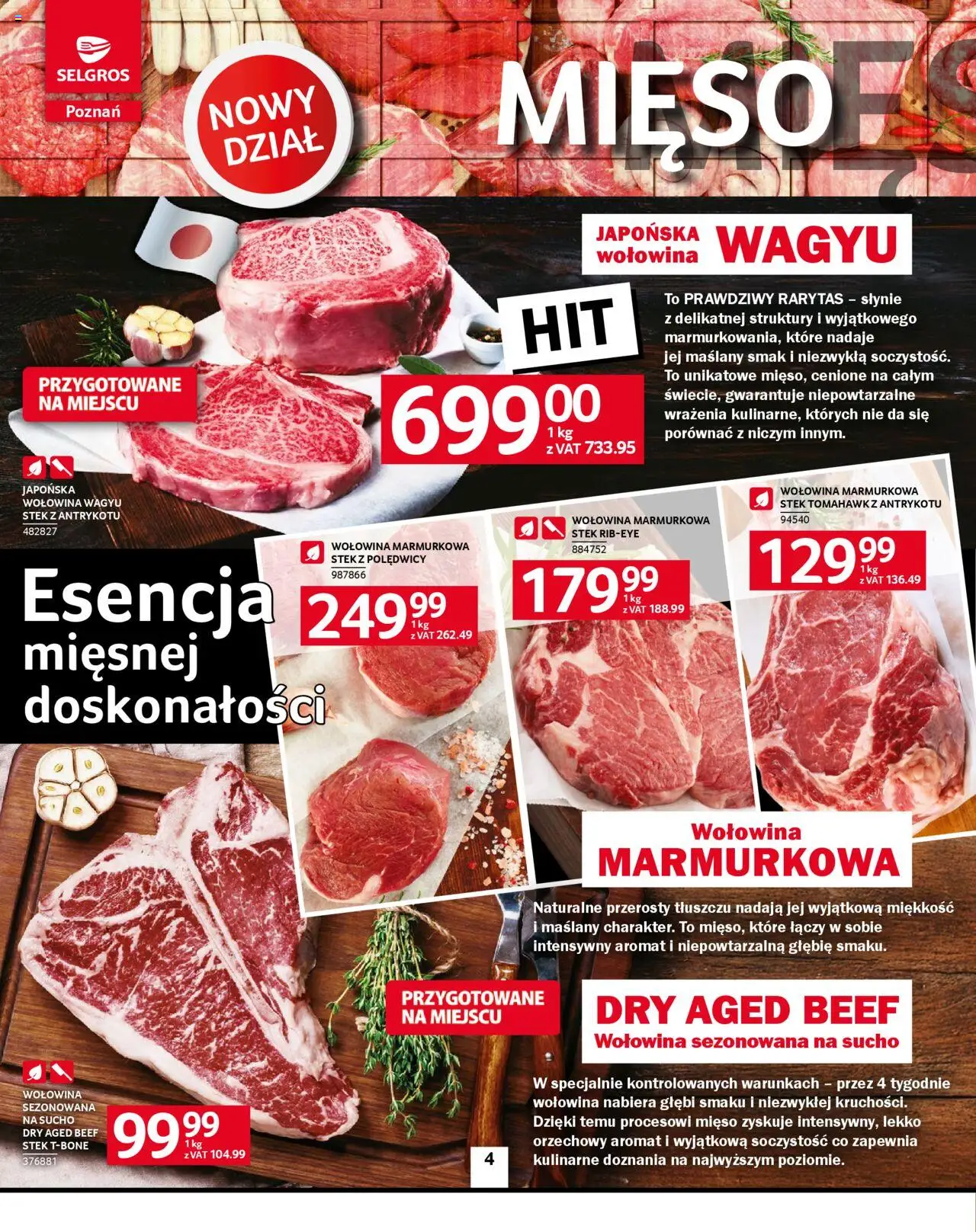 Selgros cash&carry Gazetka - Poznań Selgros 2.0 smakuje lepiej od 09.10.2025 | Strona: 4 | Produkty: Mięso, Wołowina