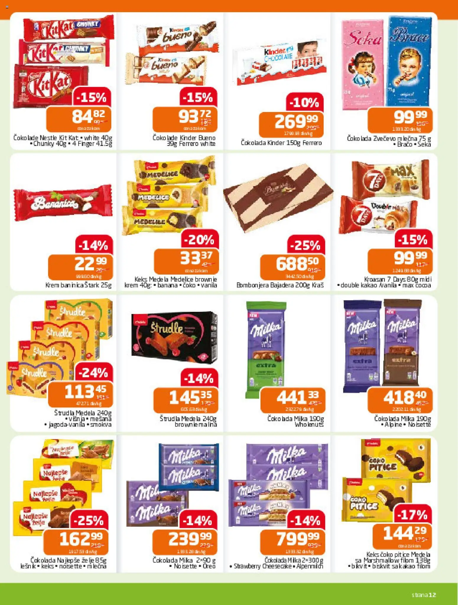 Gomex katalog - važi od 17.12.2025 | Strana: 12 | Proizvode: Keks, Kroasan, Štrudla, Malina