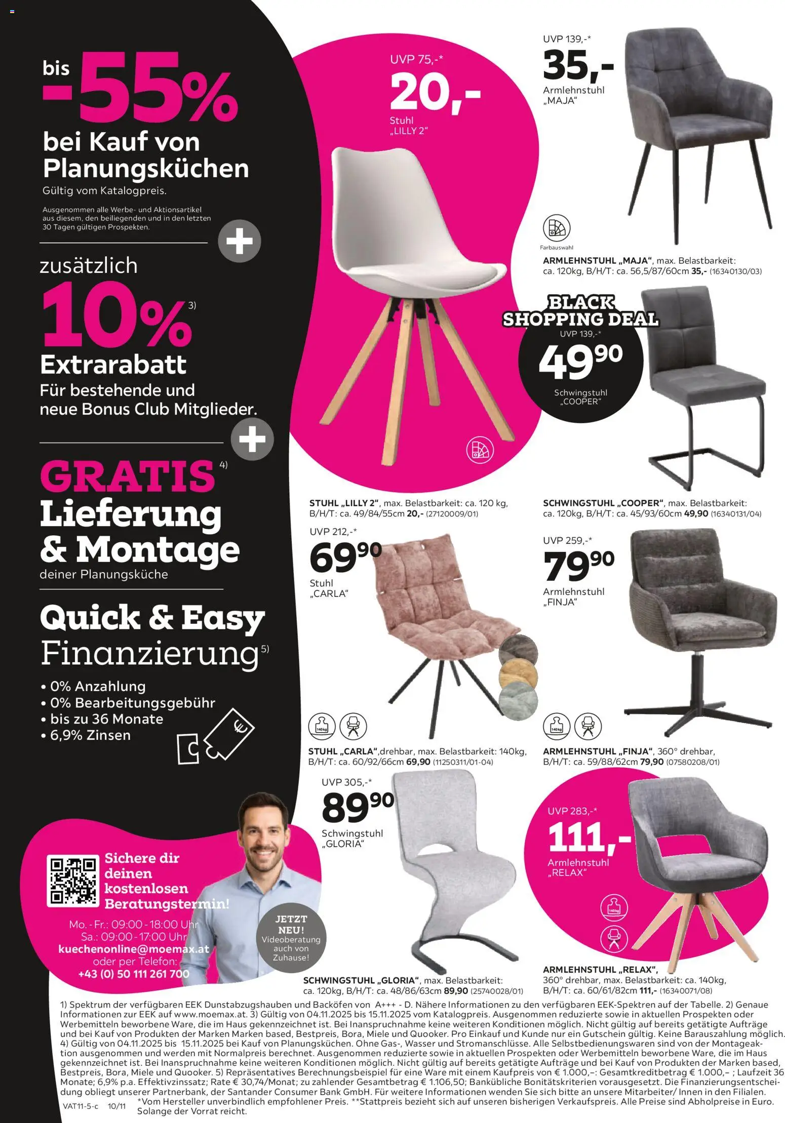 Mömax - Black Friday gültig ab 11.11.2025 | Seite: 10 | Produkte: Wasser, Telefon, Uhr, Stuhl