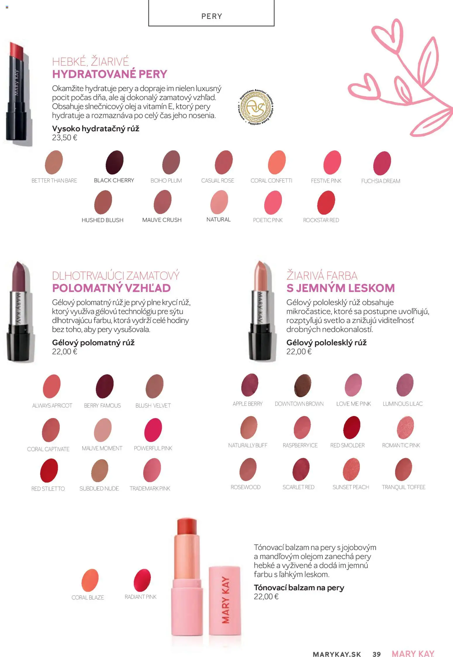 Nové Mary Kay akcie – leták je platný od 01.04.2026 | Strana: 39