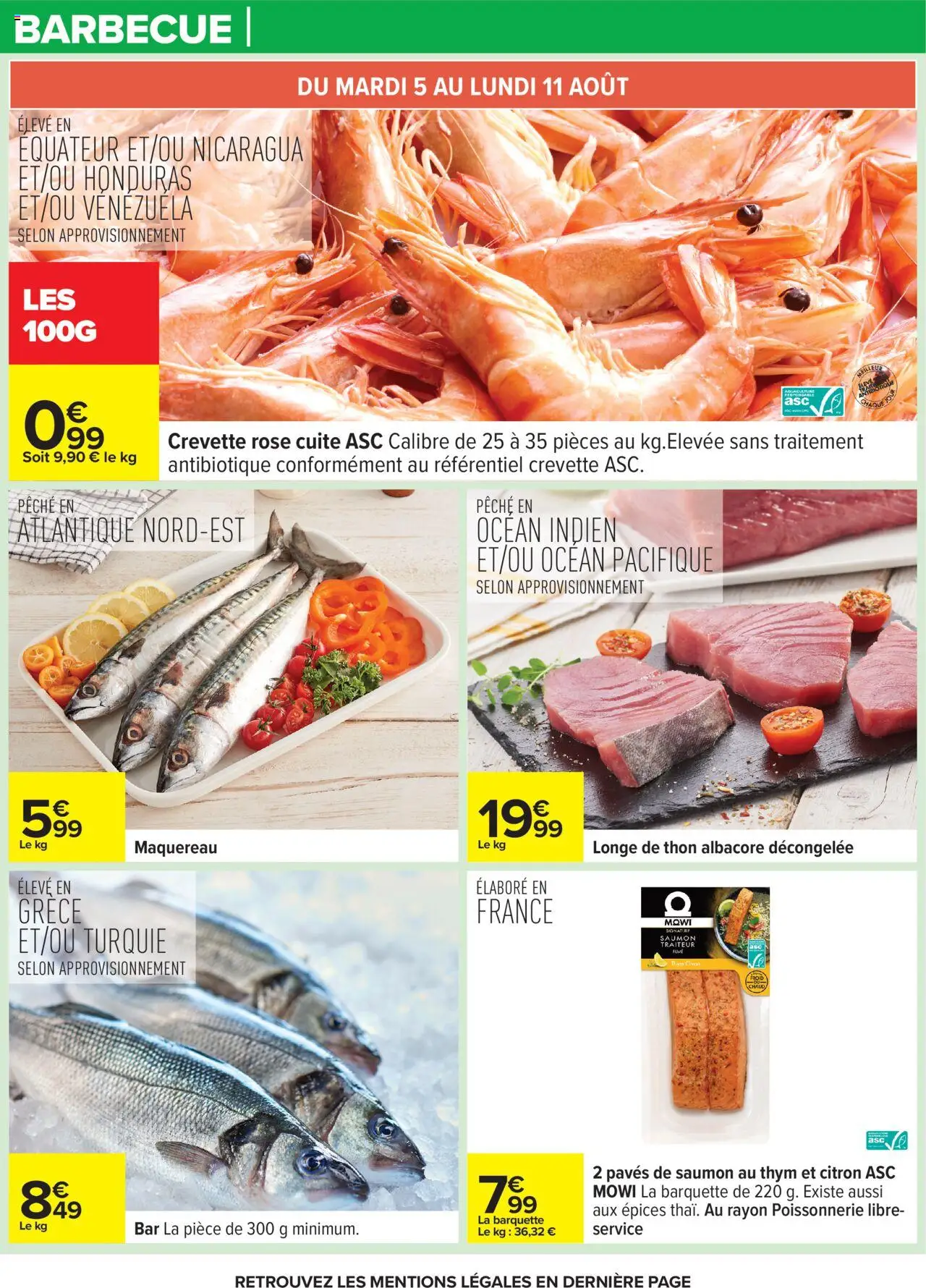  | Page: 14 | Produits: Citron, Pêche, Crevette, Maquereau