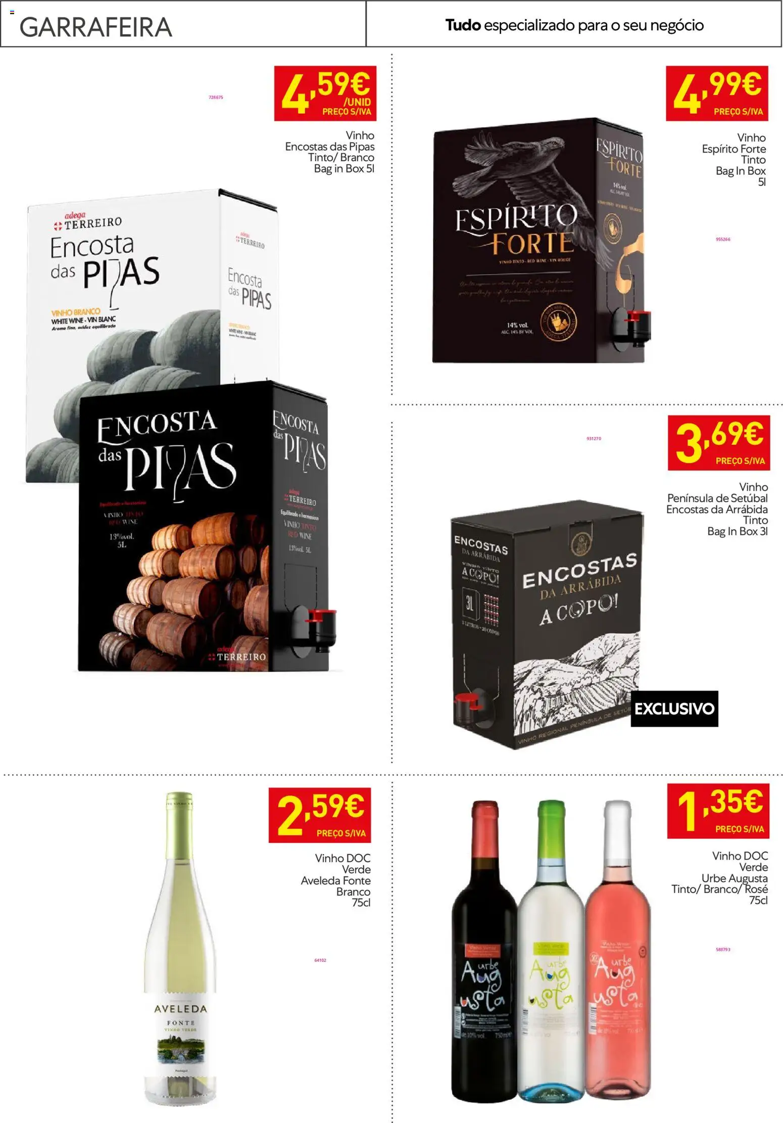 Recheio - Horeca Bons Negócios │ válido de 13.01.2026 | Página: 21 | Produtos: Vinho, Vinho tinto