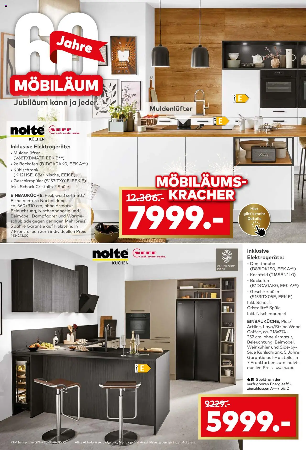 Porta! Möbiläum Bergheim-Zieverich – gültig ab 05.10.2025 | Seite: 14 | Produkte: Geschirrspüler, Kühlschrank, Kochfeld, Backofen