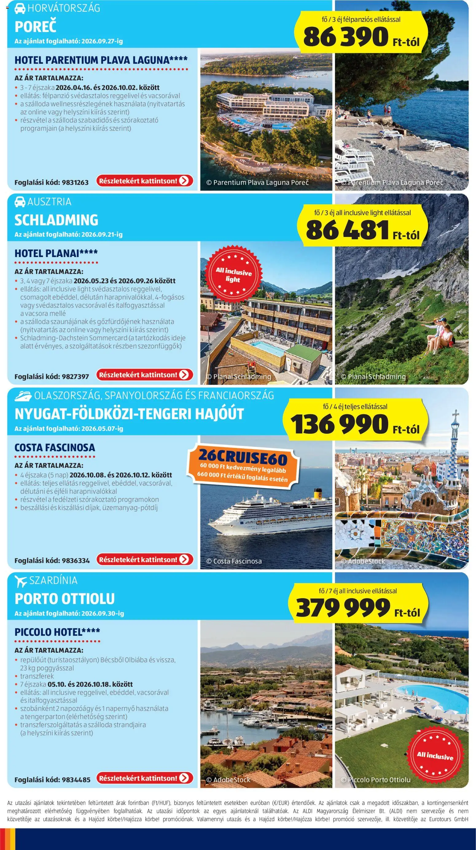 Aldi akciós ujság - amely érvényes a következő dátumtól: 16.04.2026 | Oldal: 62 | Termékek: Szardínia, Napozóágy, Napernyő