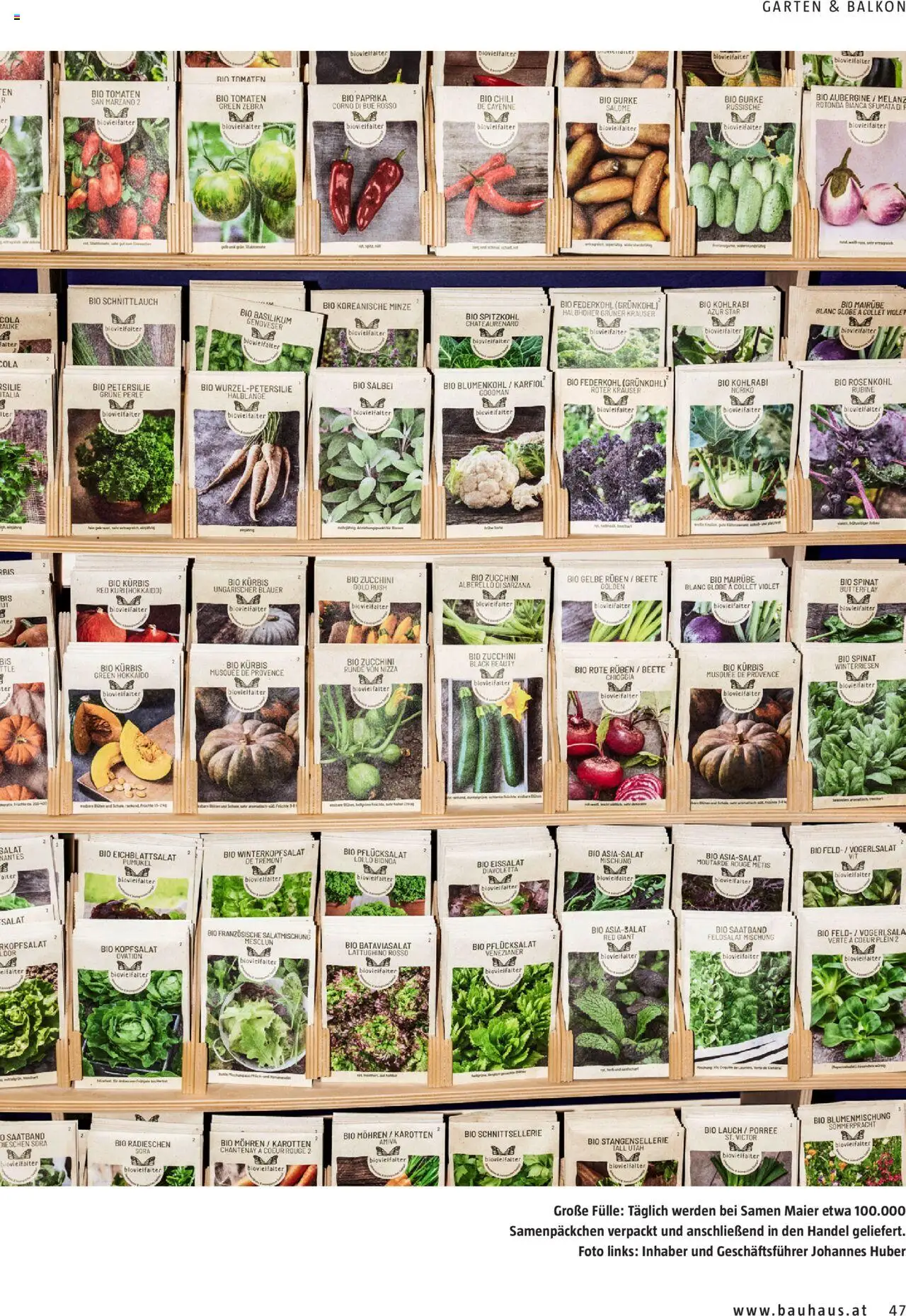 Bauhaus passt! Magazin gültig ab 14.04.2025 | Seite: 47 | Produkte: Salat, Aubergine, Chili, Petersilie