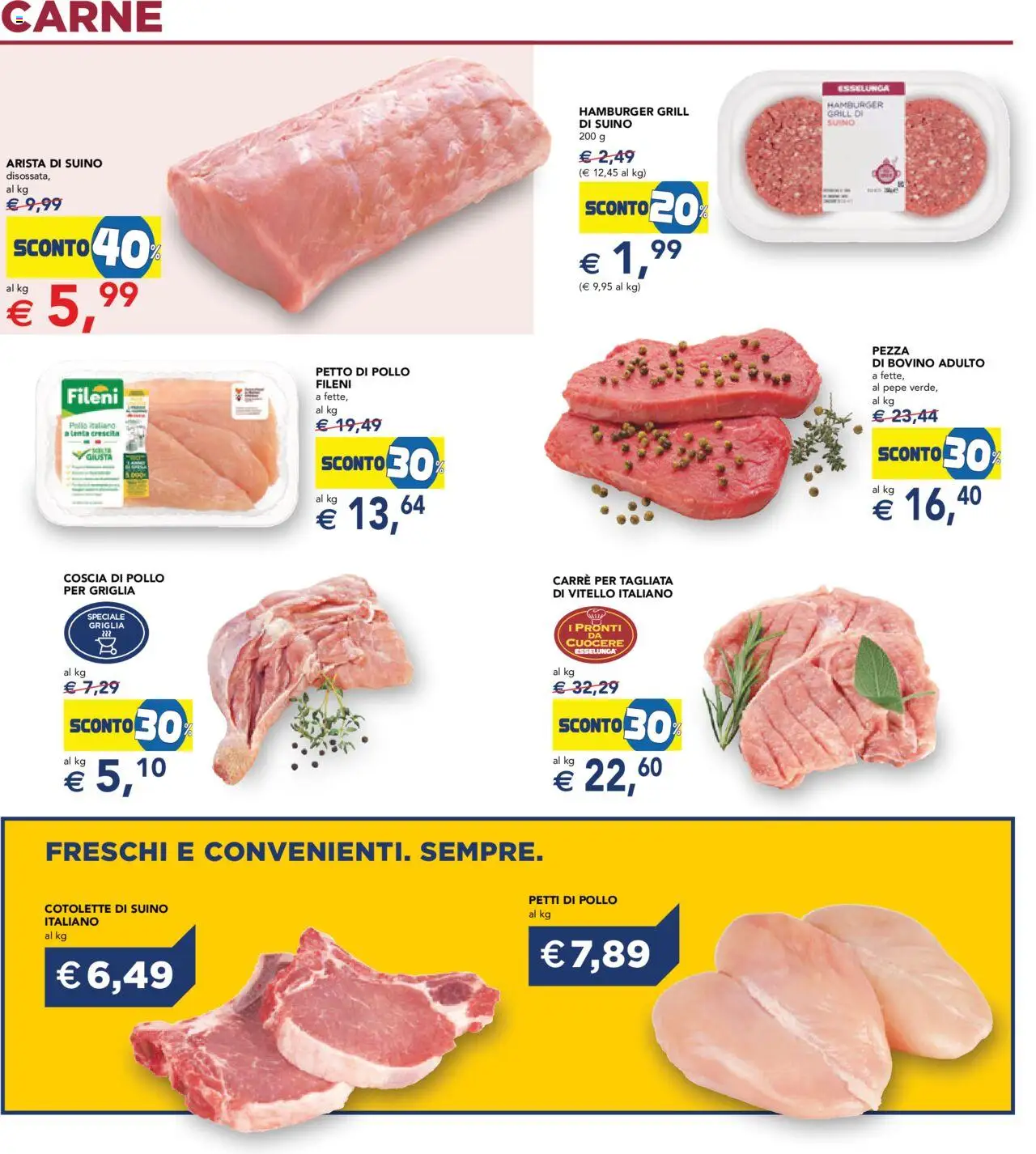 Volantino Esselunga S del 11.09.2025 | Pagina: 12 | Prodotti: Bovino, Pollo, Pepe, Vitello