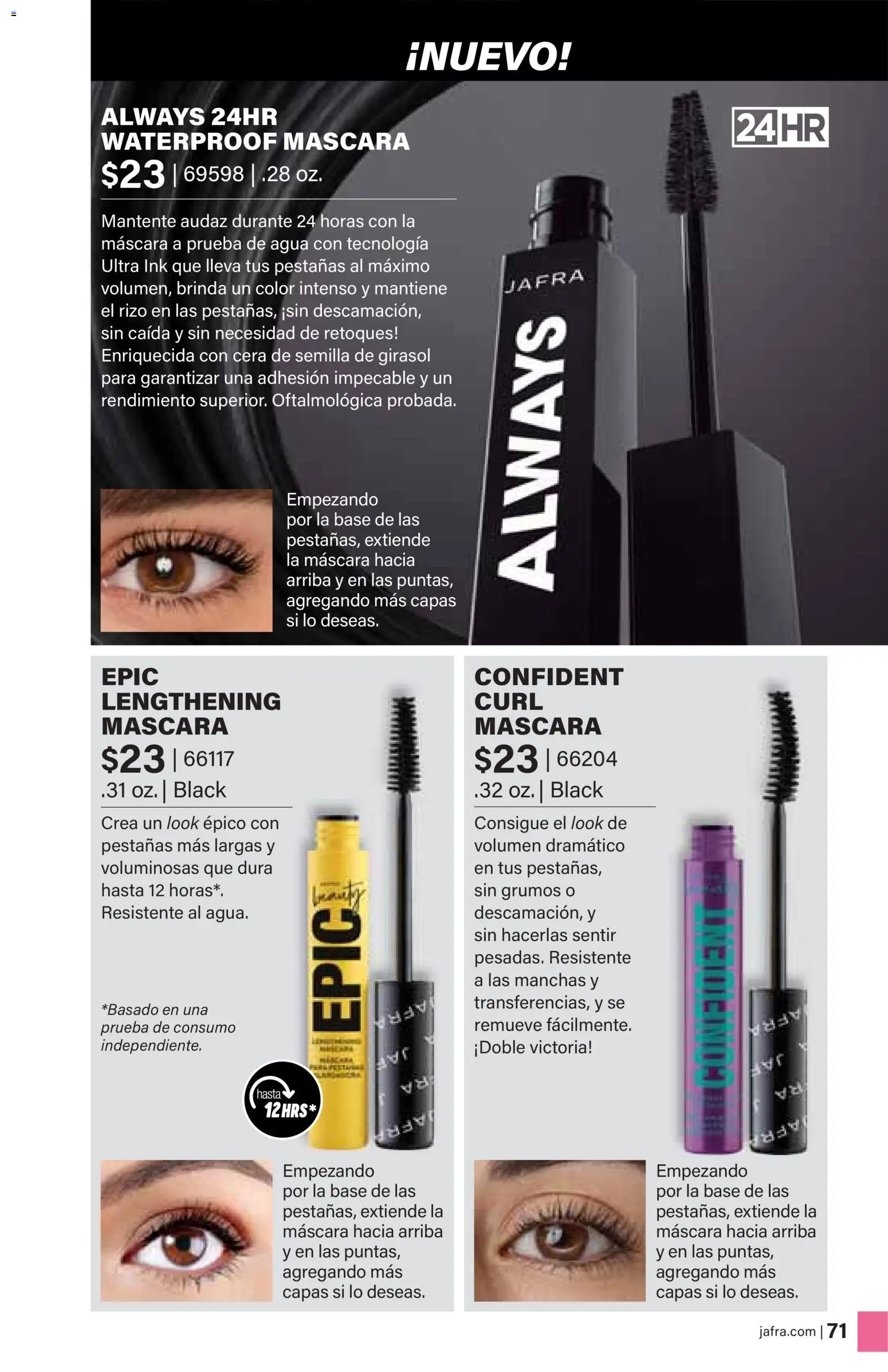 JAFRA - Catálogo de productos Primavera/Verano 2026 │ válido desde el 01.02.2026 | Página: 71 | Productos: Máscara