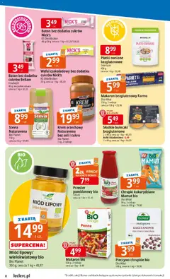 Pogląd oferty "E.Leclerc Gazetka" - ważna od 10.11.2025 | Strona: 8 | Produkty: Pieczywo, Karta, Chrupki, Krem