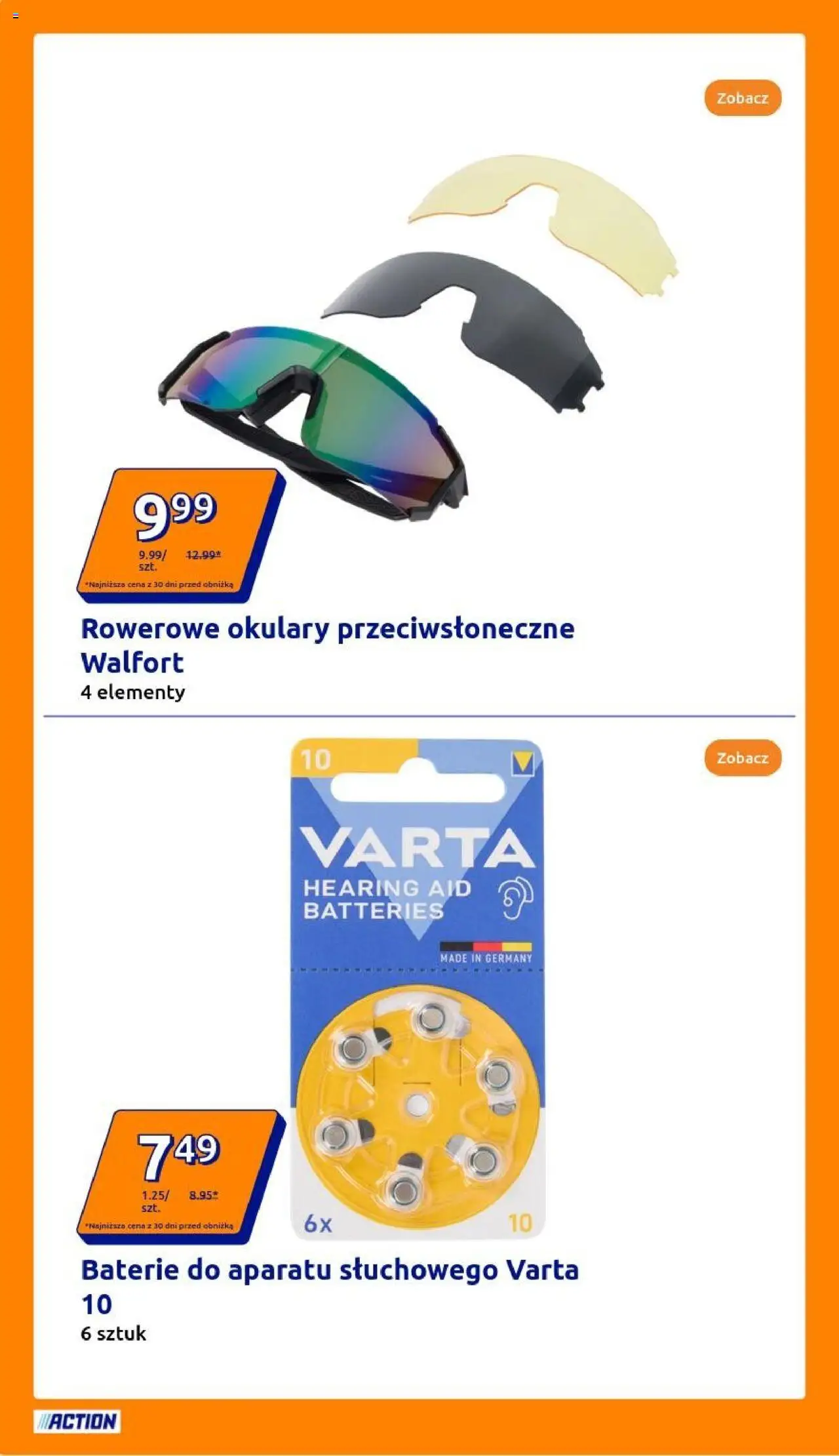 Action Gazetka od 06.08.2025 | Strona: 16 | Produkty: Okulary, Baterie, Okulary przeciwsłoneczne