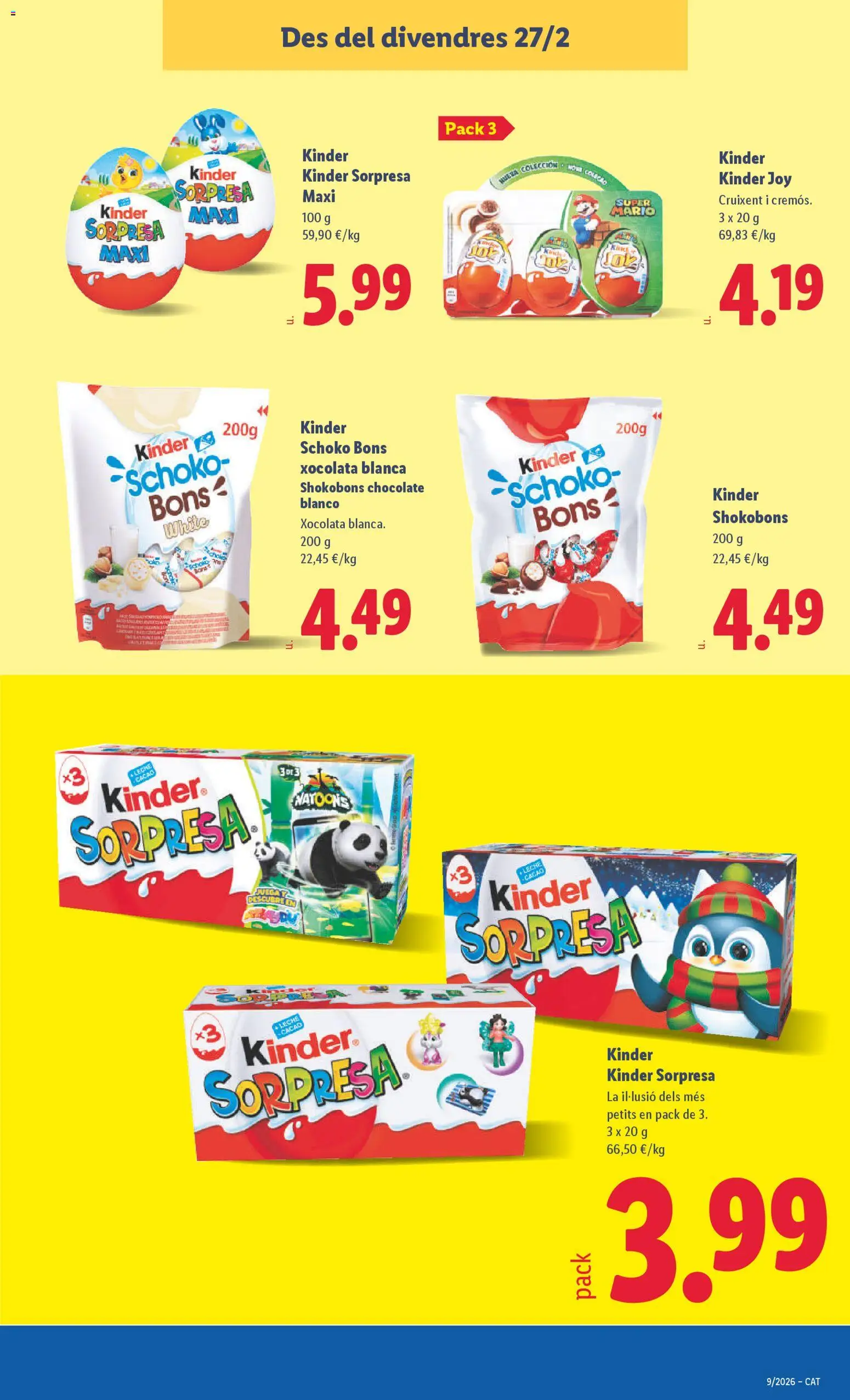 Lidl folleto │ válido desde el 23.02.2026 | Página: 35 | Productos: Leche, Chocolate, Φρυγανιές σικάλεως