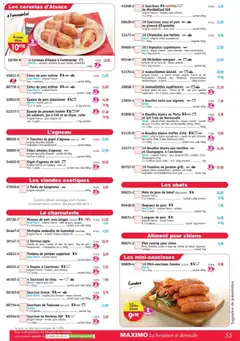 Maximo - Prévisualisation de Maximo catalogue valide à partir de 27.10.2025 | Page: 55 | Produits: Gigot d'agneau, Grill, Poitrine de porc, Porc