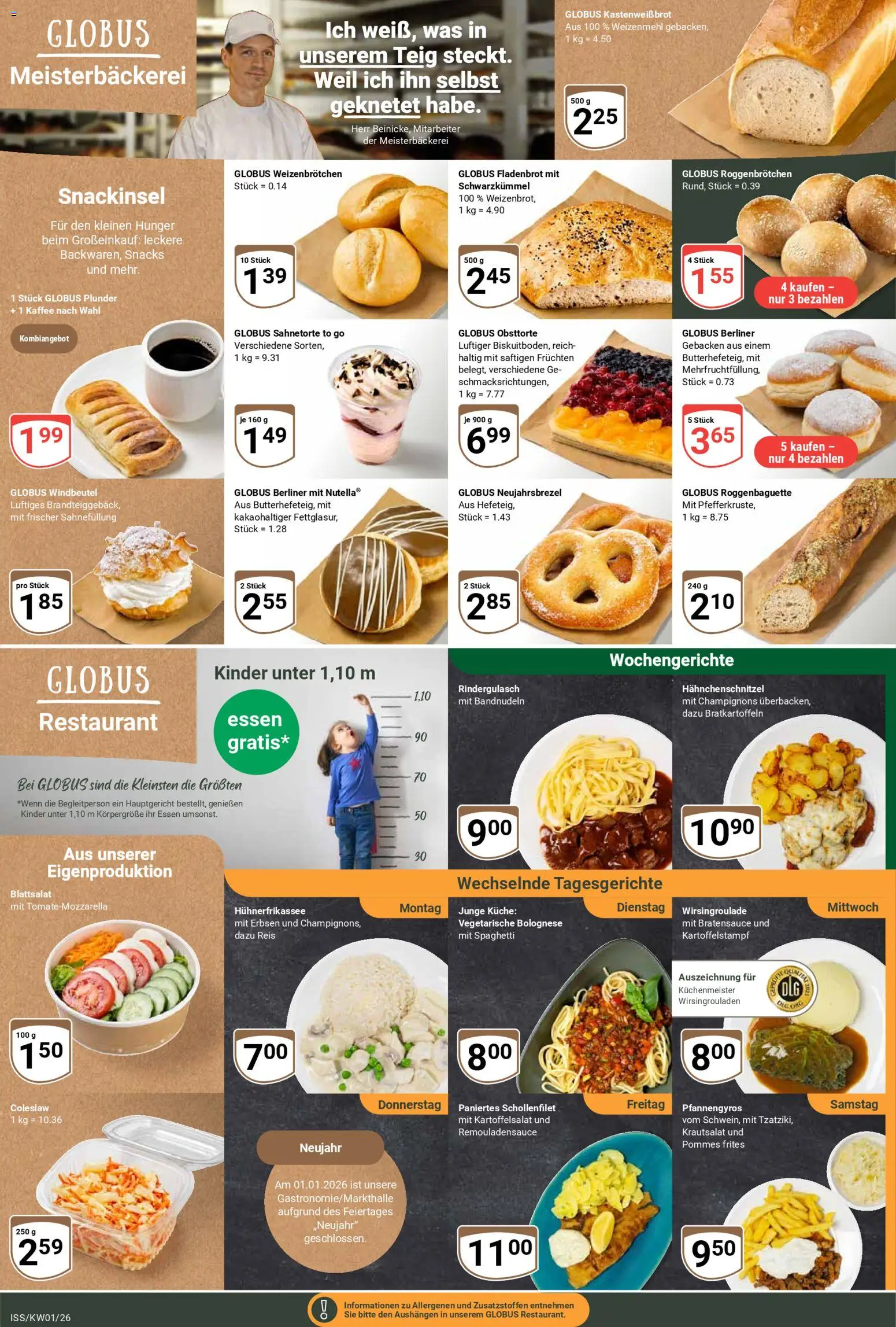 Globus Prospekt 	 – gültig ab 29.12.2025 | Seite: 12 | Produkte: Kaffee, Pommes, Küche, Champignons