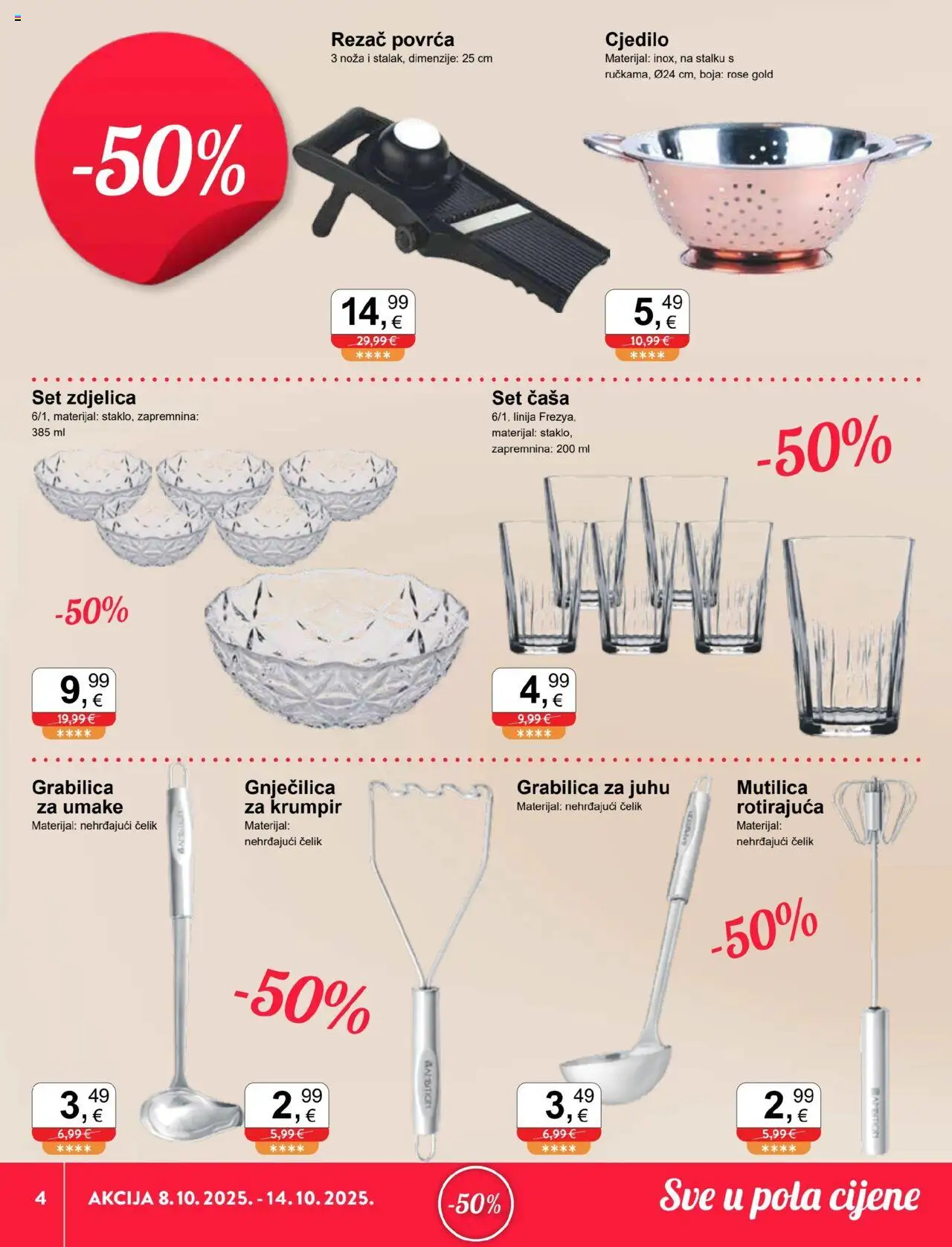 KTC katalog | vrijedi od 08.10.2025 | Stranica: 4 | Proizvodi: Krumpir, Grabilica, Cjedilo, Mutilica