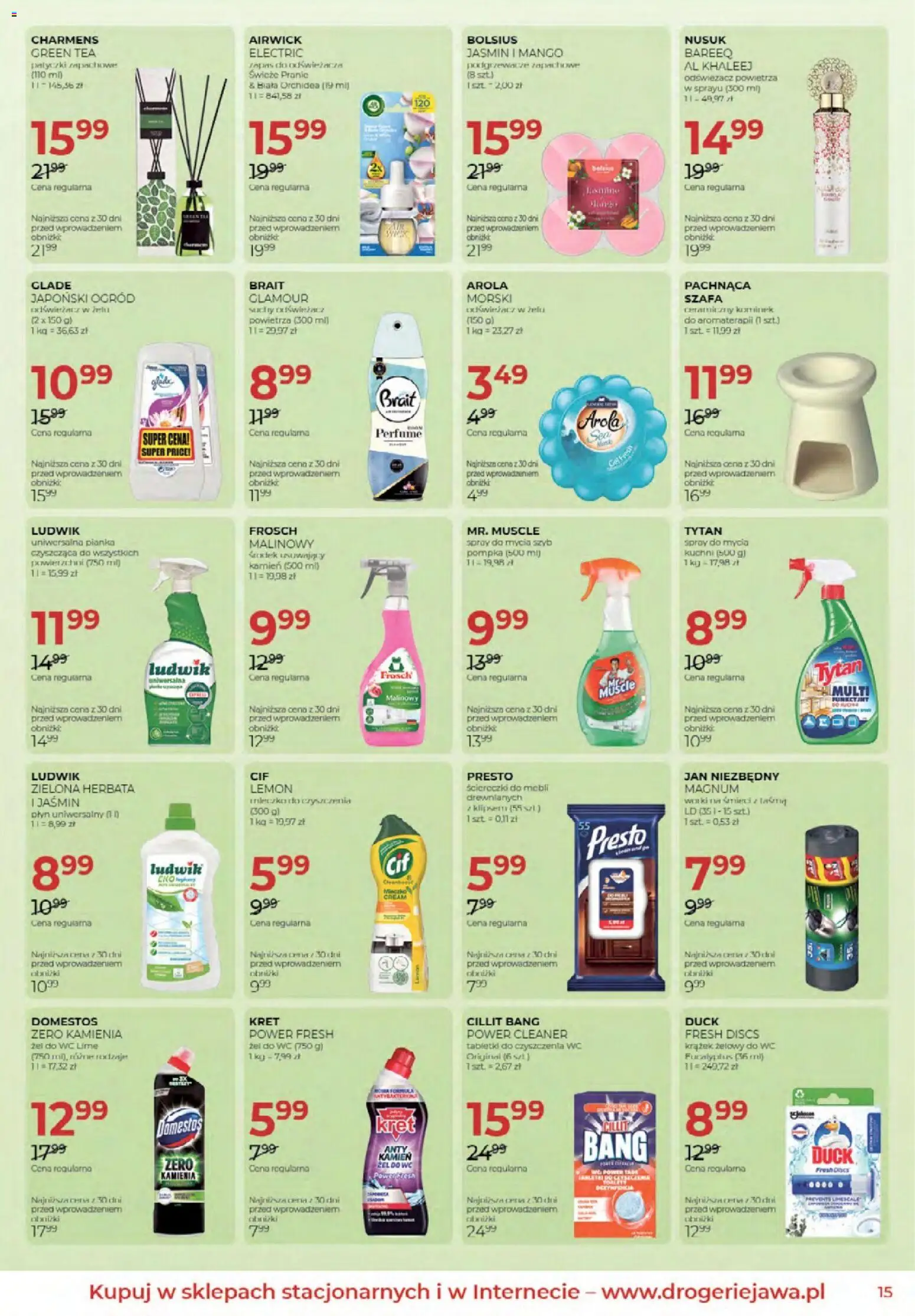 Jawa Gazetka od 03.02.2026 | Strona: 15 | Produkty: Odświeżacz, Odświeżacz powietrza, Cleaner, Herbata