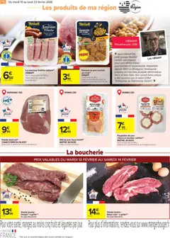 Carrefour - Prévisualisation de Carrefour Le meilleur de ma région Bretagne valide à partir de 10.02.2026 | Page: 2 | Produits: Fromage, Saucisse, Basse côte, Viande bovine