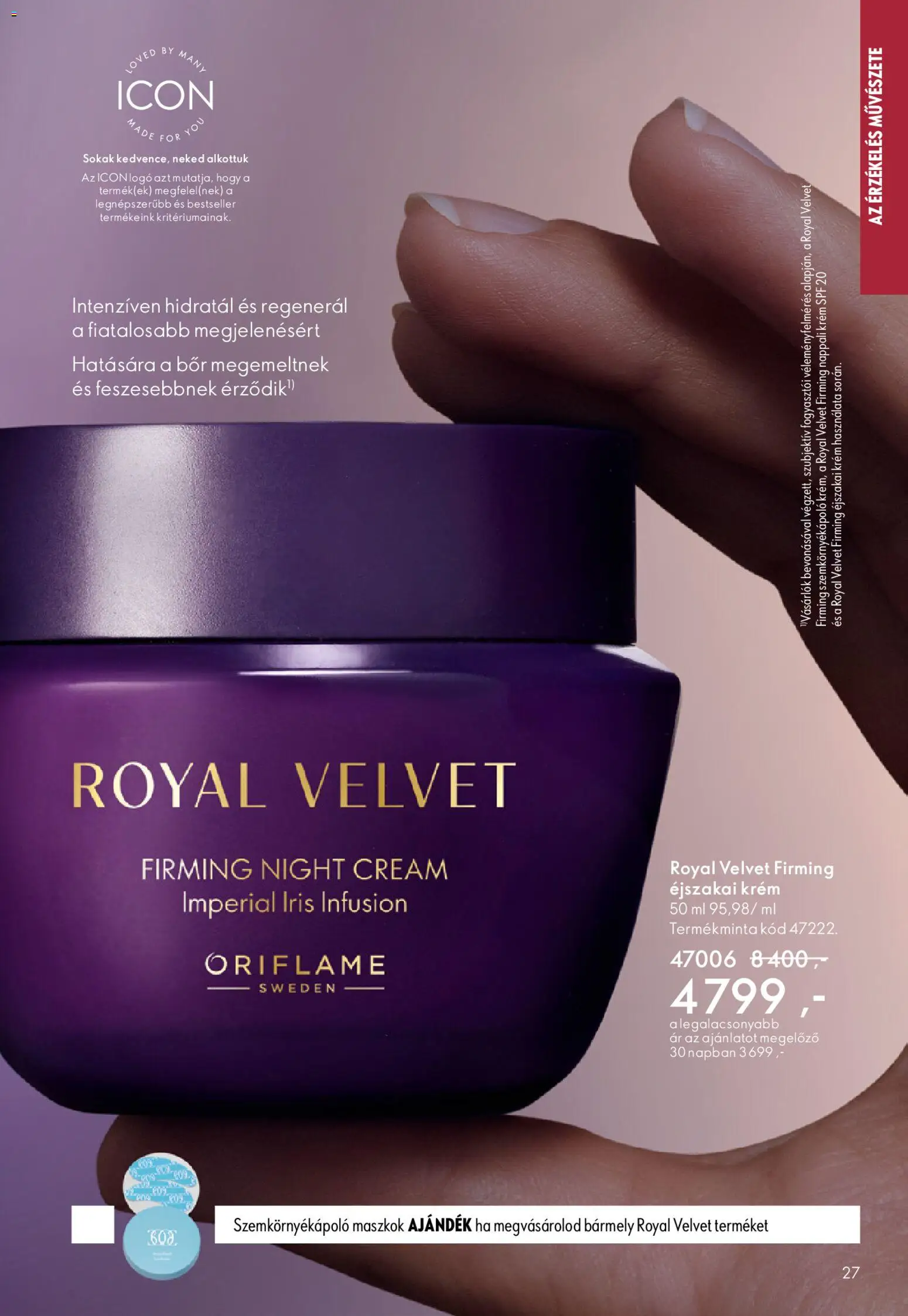 Oriflame akciós ujság - amely érvényes a következő dátumtól: 15.04.2026 | Oldal: 27 | Termékek: Szemkörnyékápoló, Bor