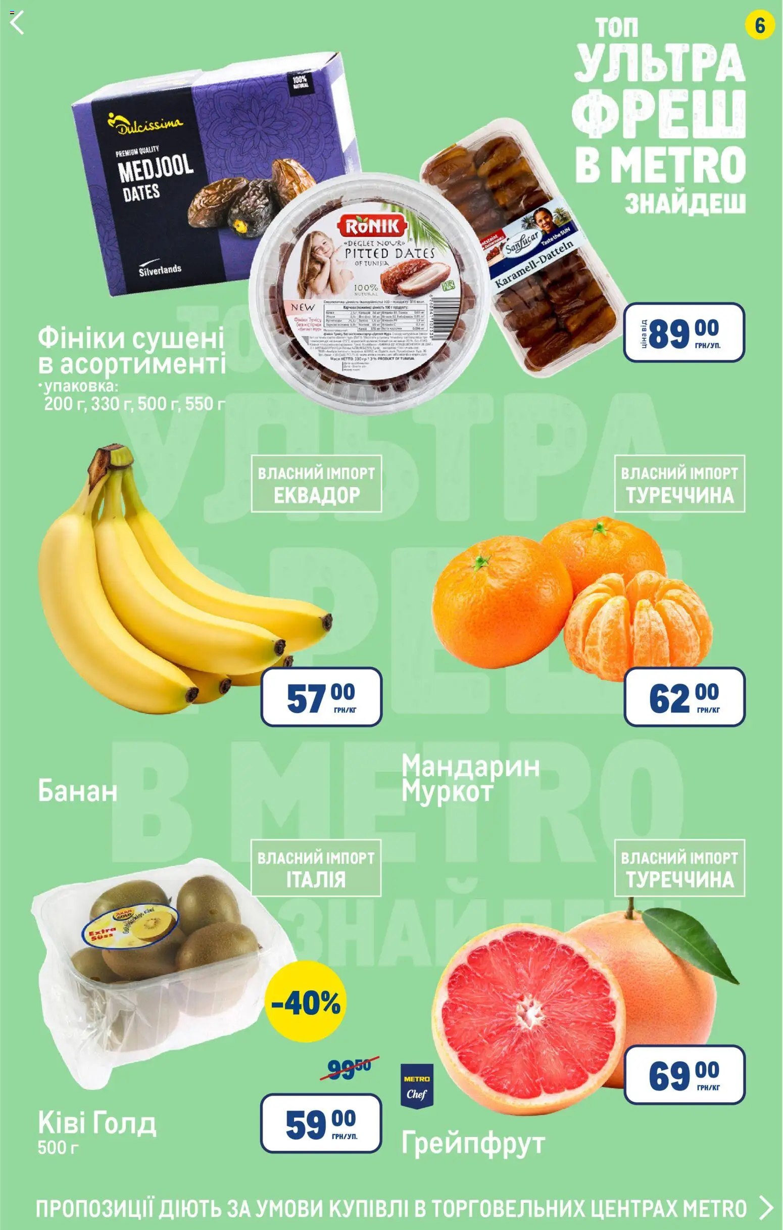Metro Kаталог - дійснийкції з 15.01.2026 | Сторінка: 6 | Товари: Грейпфрут