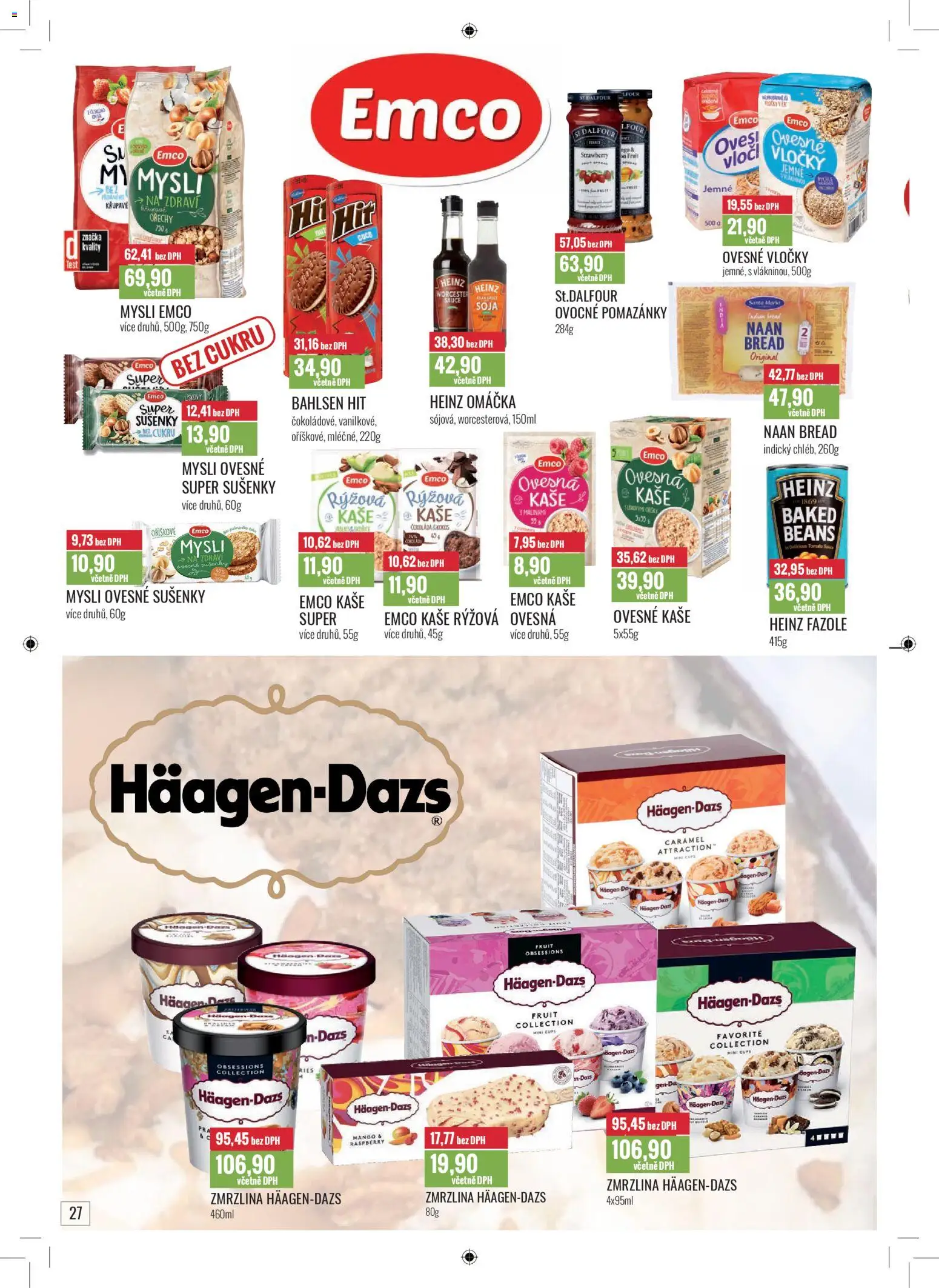 Ratio leták od 01.11.2025 | Strana: 28 | Produkty: Mango, Häagen Dazs, Ovesné vločky, Fazole