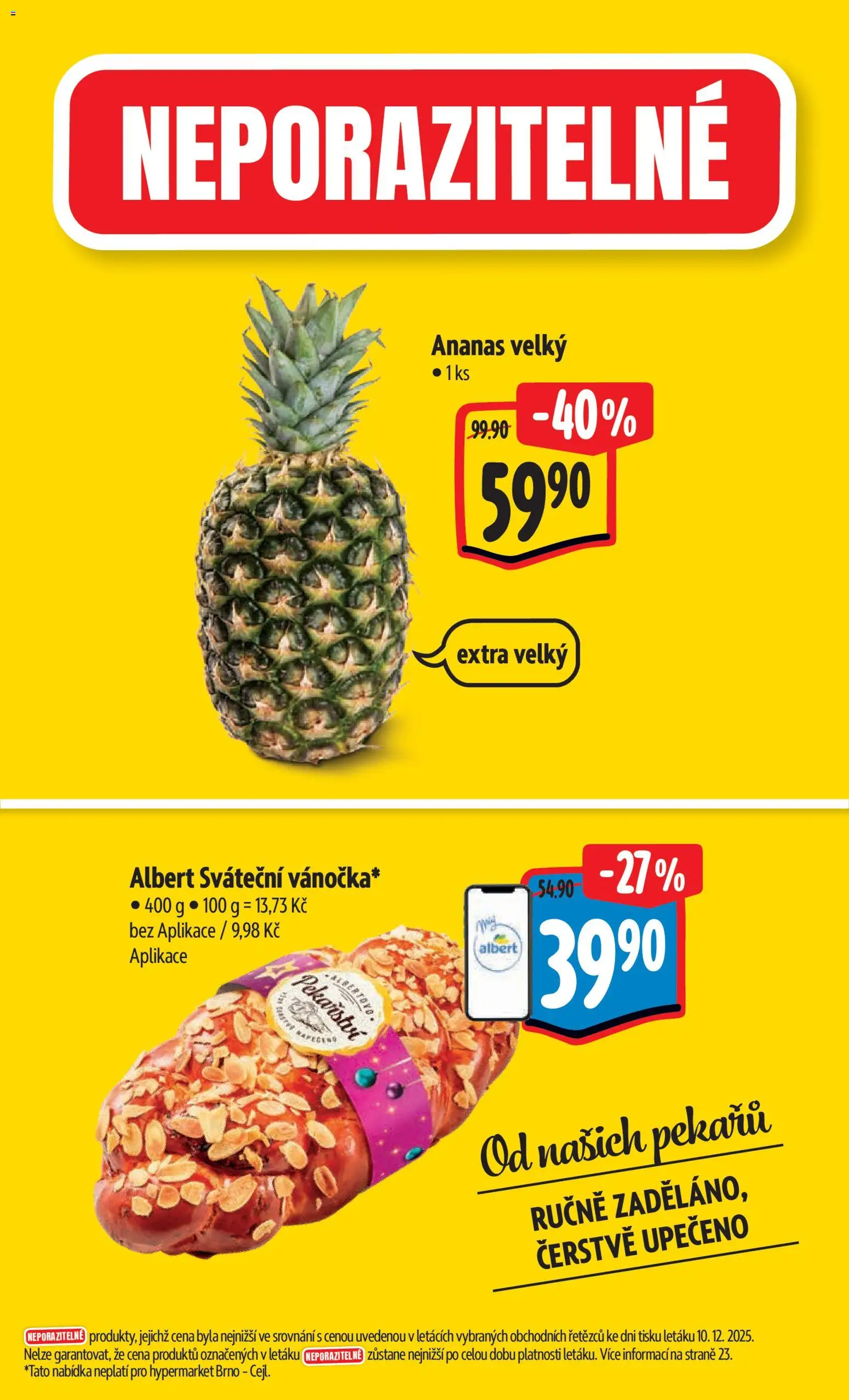 Albert leták - Hypermarket od 17.12.2025 | Strana: 4 | Produkty: Ananas