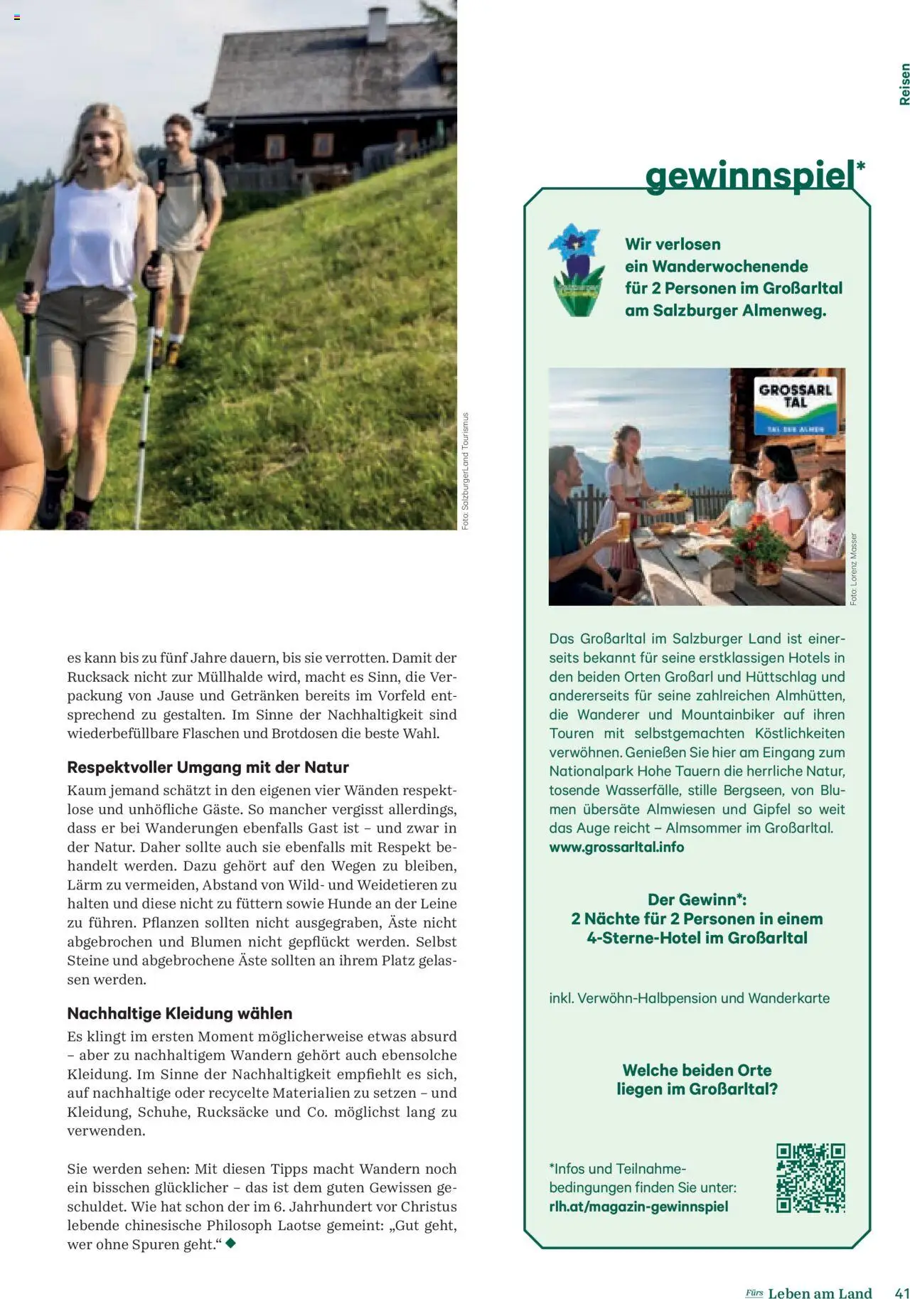 Lagerhaus Fürs Leben am Land Magazin gültig ab 28.04.2025 | Seite: 41 | Produkte: Rucksack