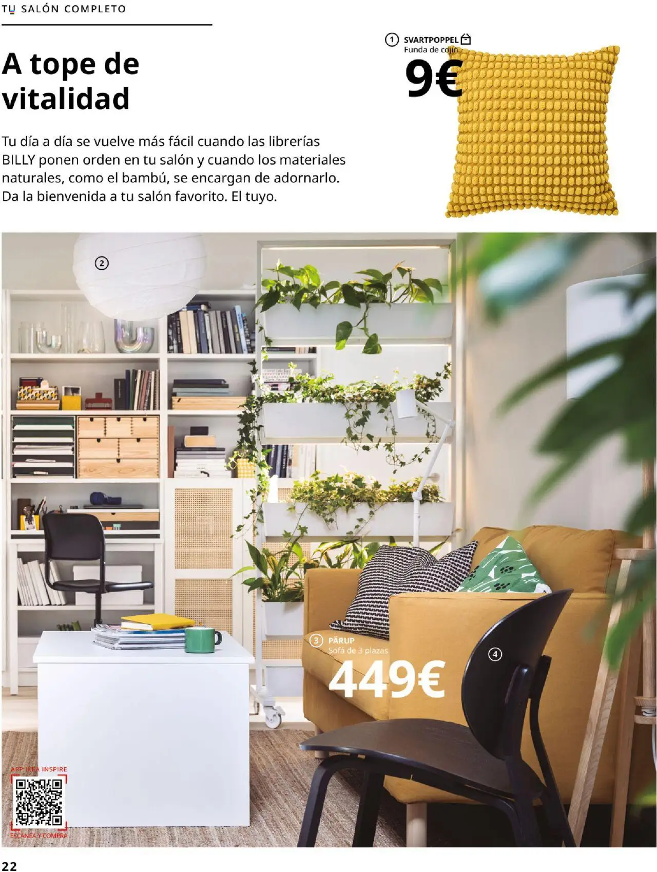 Catálogo IKEA Salones │ válido desde el 17.02.2025 | Página: 22 | Productos: Funda, Funda de cojín, Cojín, Sofá