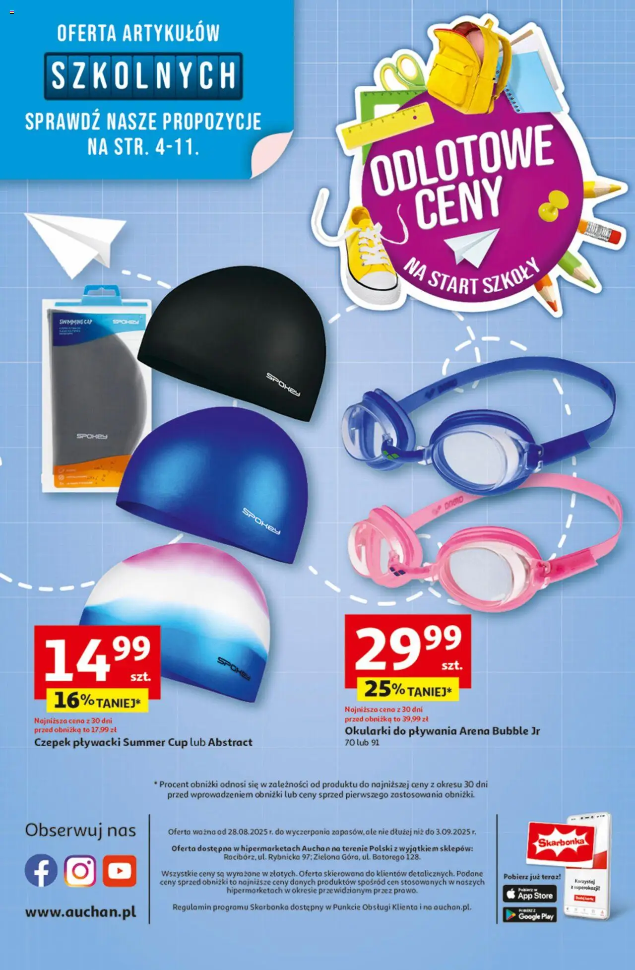 Auchan Gazetka - Odlotowe ceny na start szkoły Hipermarket od 28.08.2025 | Strona: 45